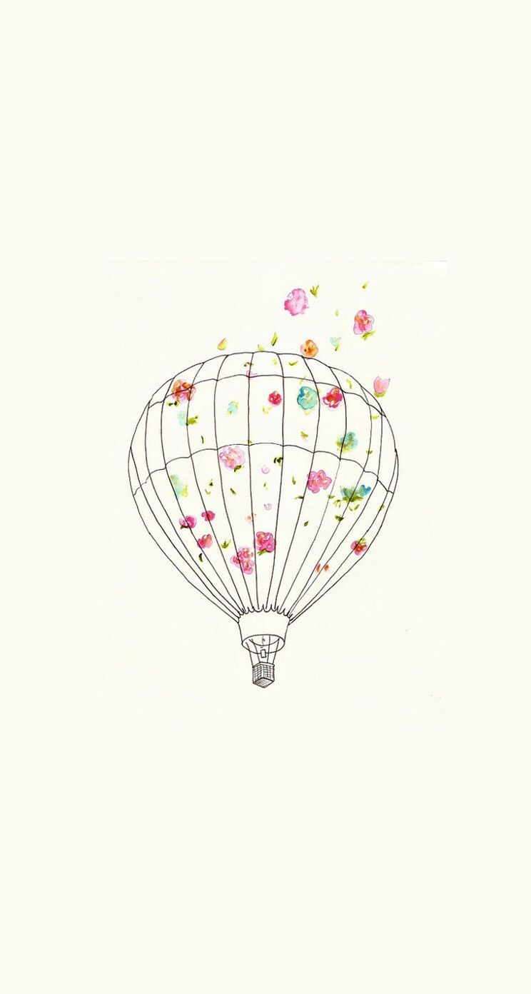 Cute ballon design iphone wallpaper. Cute wallpaper, iPhone wallpaper, Cool drawings