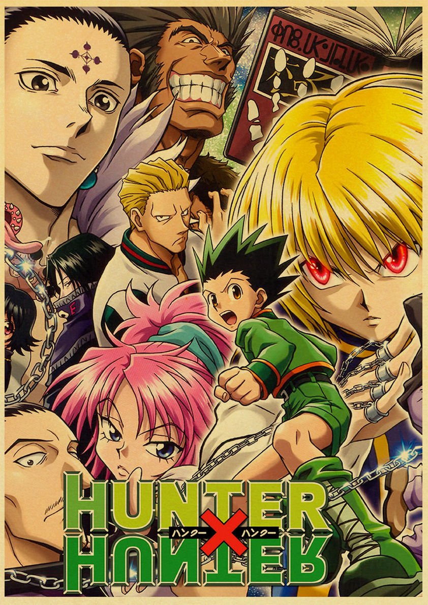Classic Japanese Anime Hunter x Hunter Poster Vintage Painting Wall Art Picture for Room Home Decor Retro Wall Stickers. Painting & Calligraphy