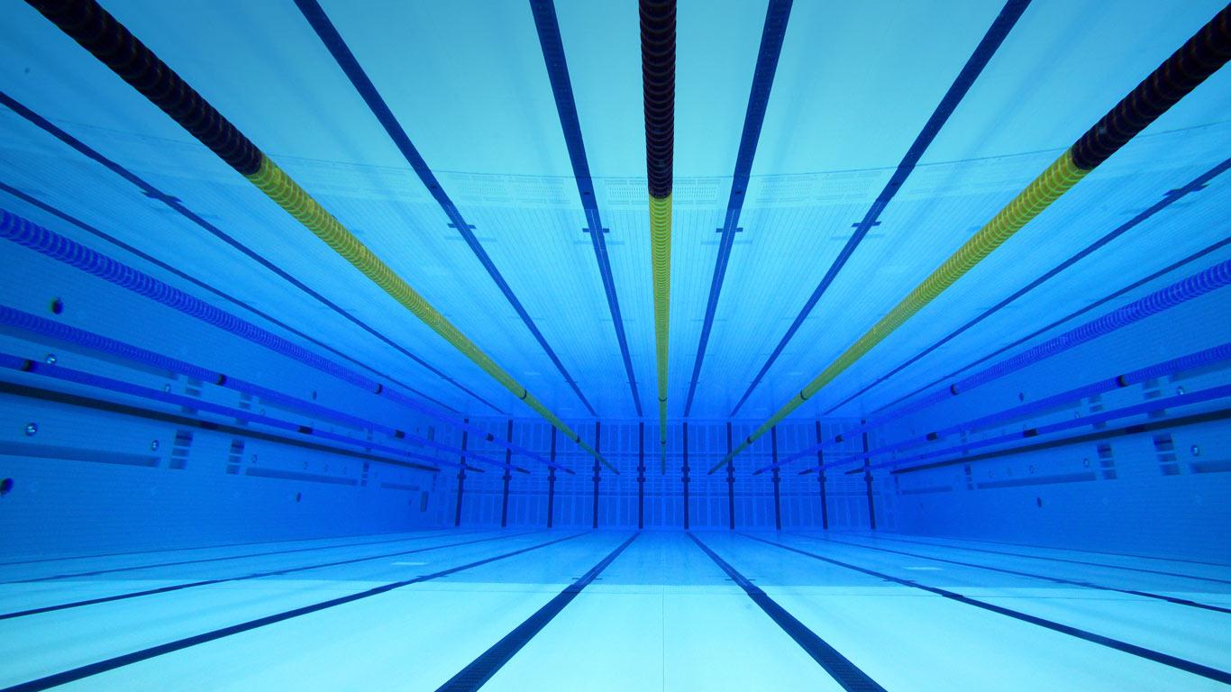 Free download Aquatics Centre An underwater view of the Olympic swimming pool [1366x768] for your Desktop, Mobile & Tablet. Explore Swimming Pool Wallpaper. HD Swimming Wallpaper, Olympic Swimming Pool