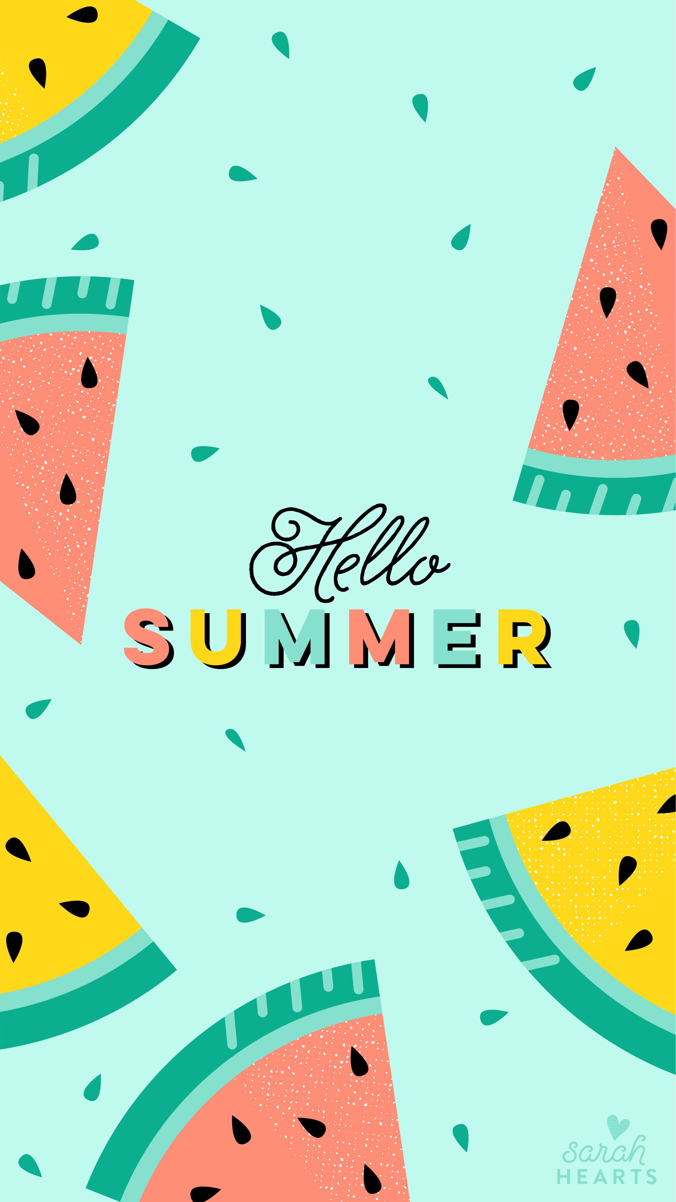 Home Screen Cute Summer Wallpaper iPhone