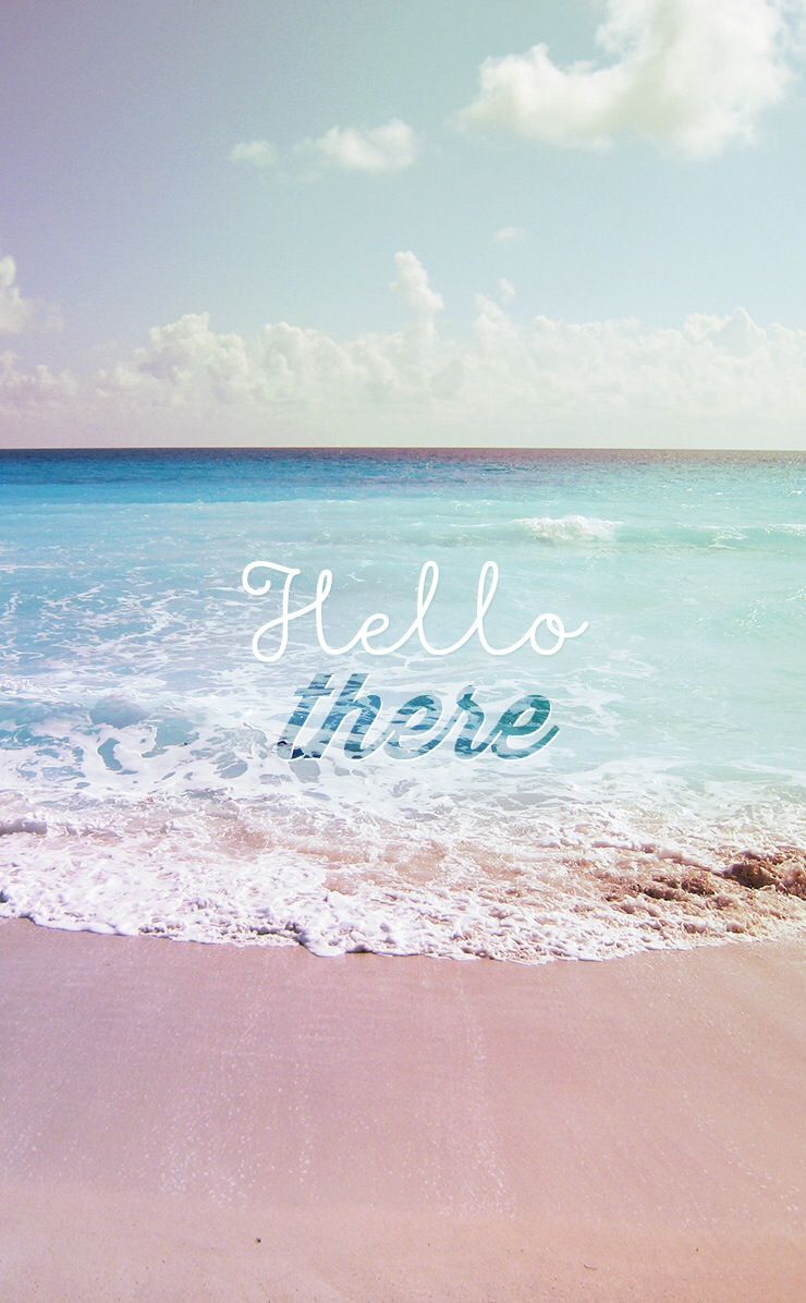Beach background tumblr with quotes Beach picture quote hello summer wallpaper tumblr iphone
