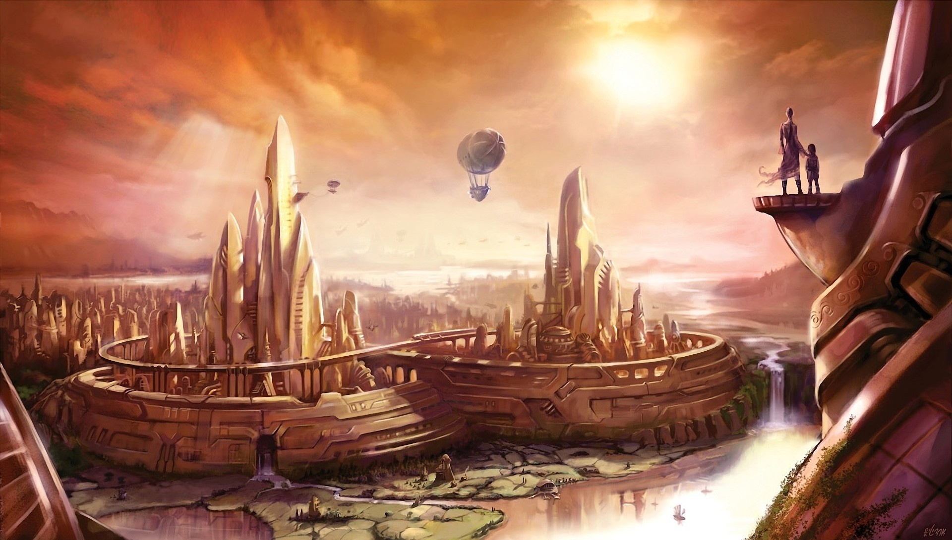 Fantasy City HD Wallpaper