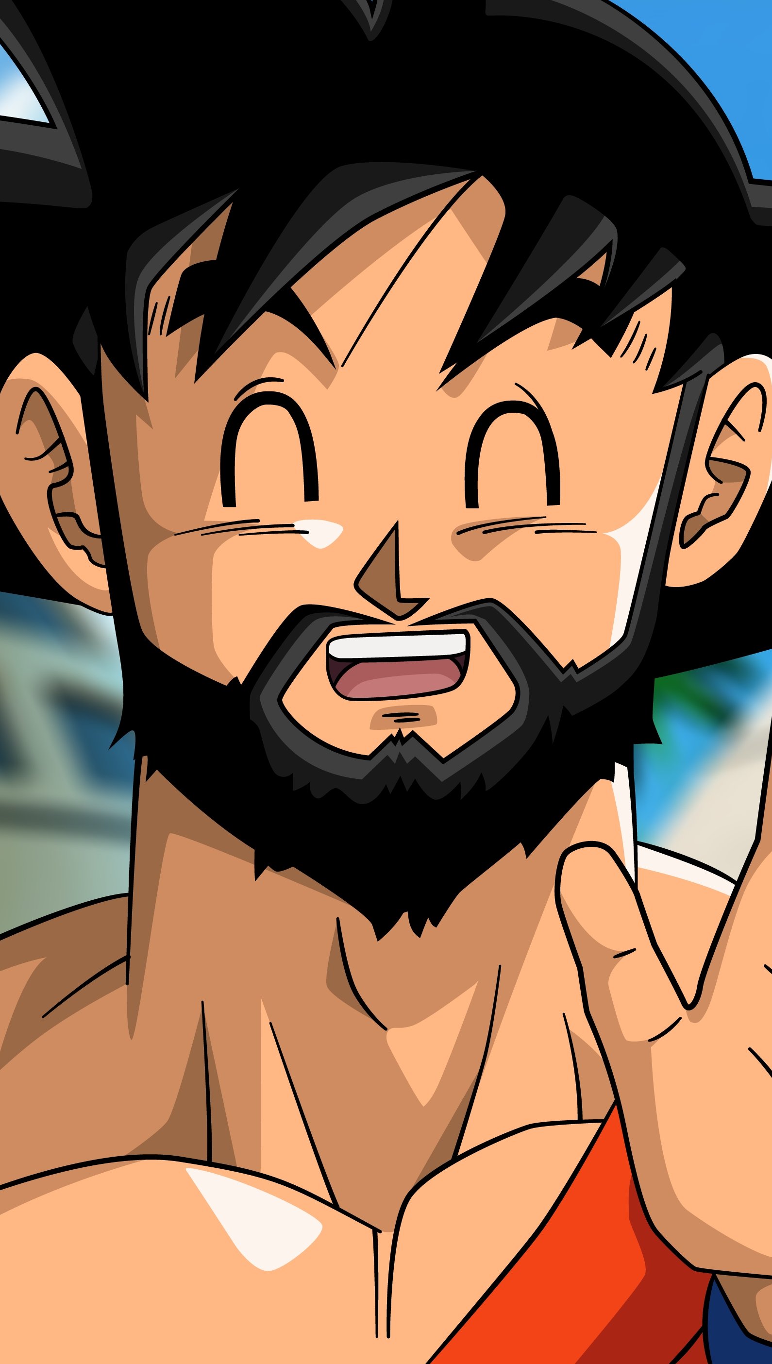 Goku Vegeta with beard Dragon Ball Anime Wallpaper