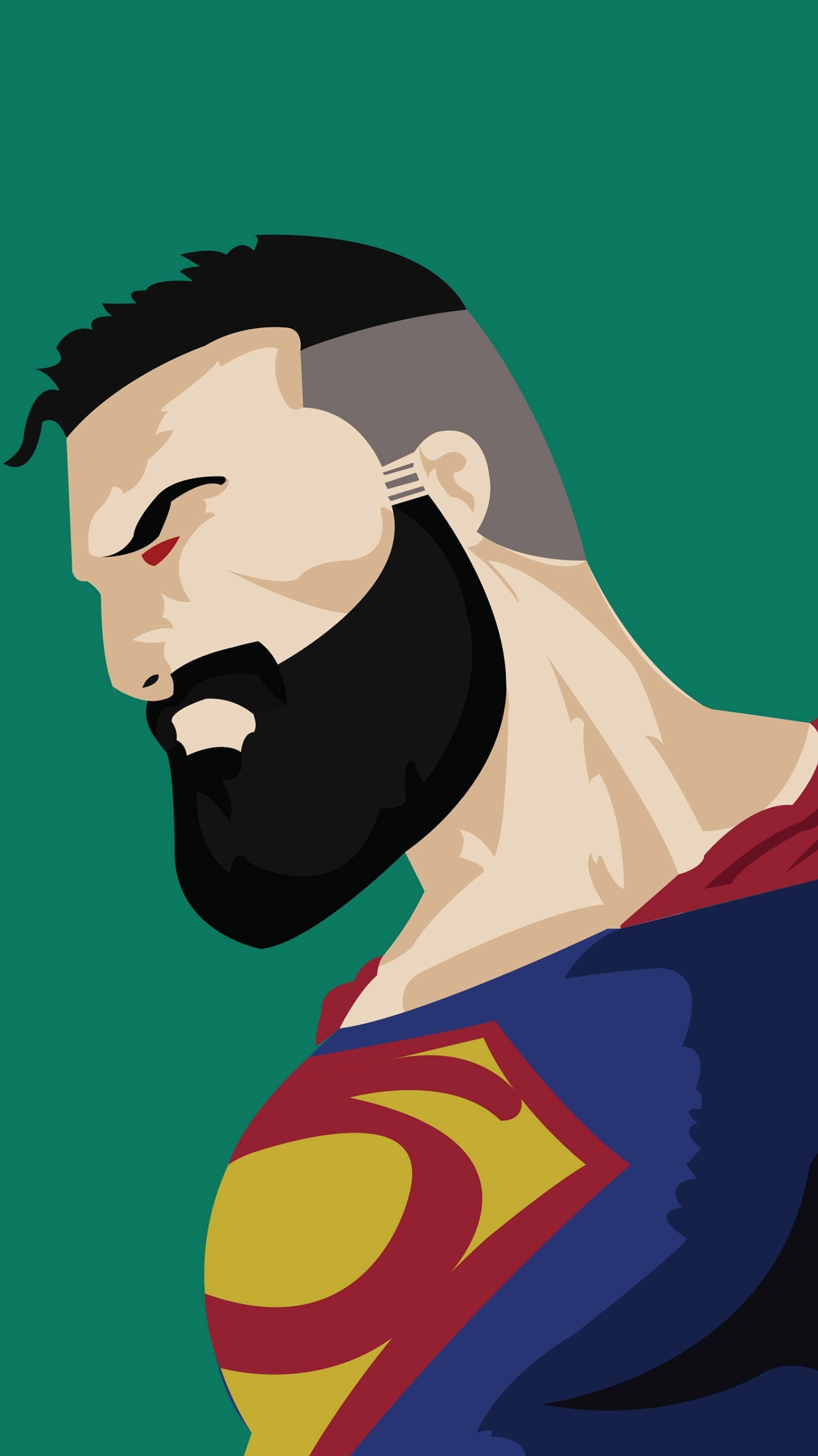 Batman Superman Beard