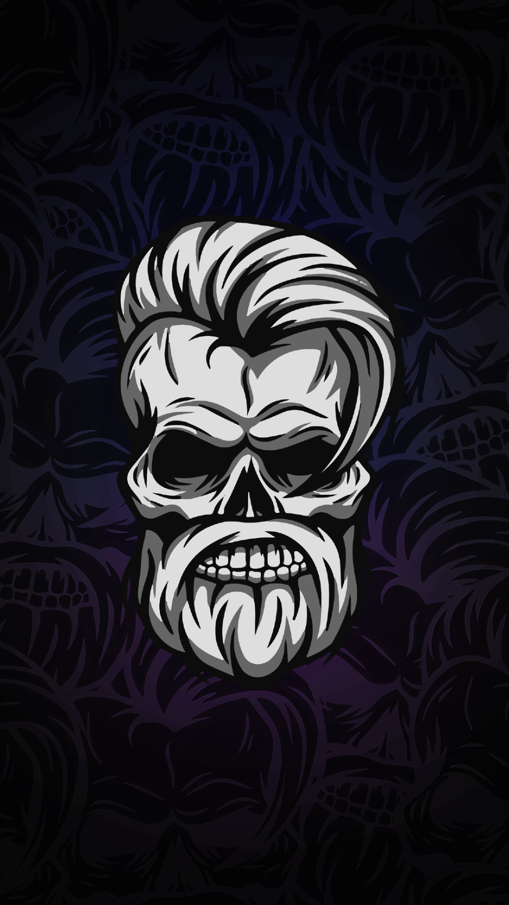 Pack de Fondos de Pantalla Minimalistas (+100 Imagenes). Skull wallpaper, Beard wallpaper, HD skull wallpaper