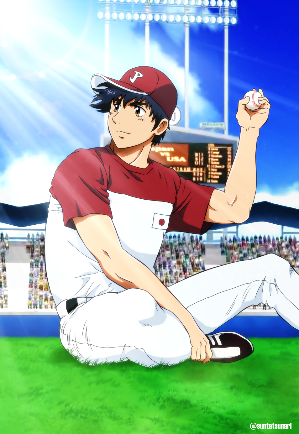 Major Goro Shigeno Anime Character Drawing, Anime, sport, manga, poster png