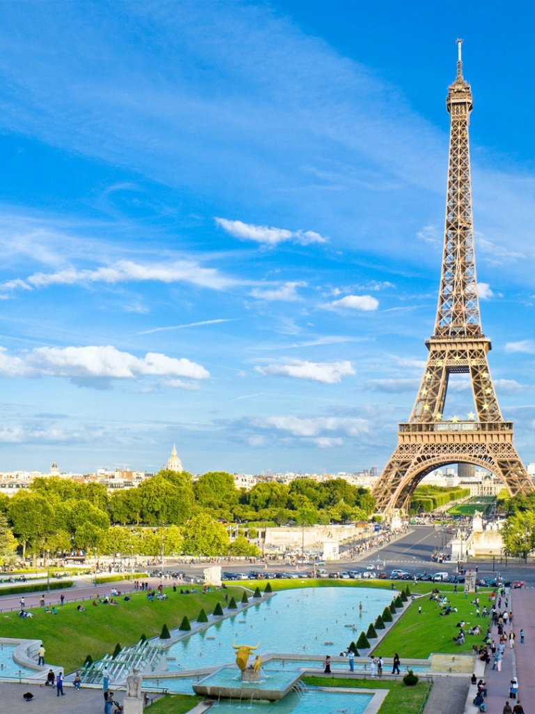 Eiffel Tower Two iPad mini wallpaper