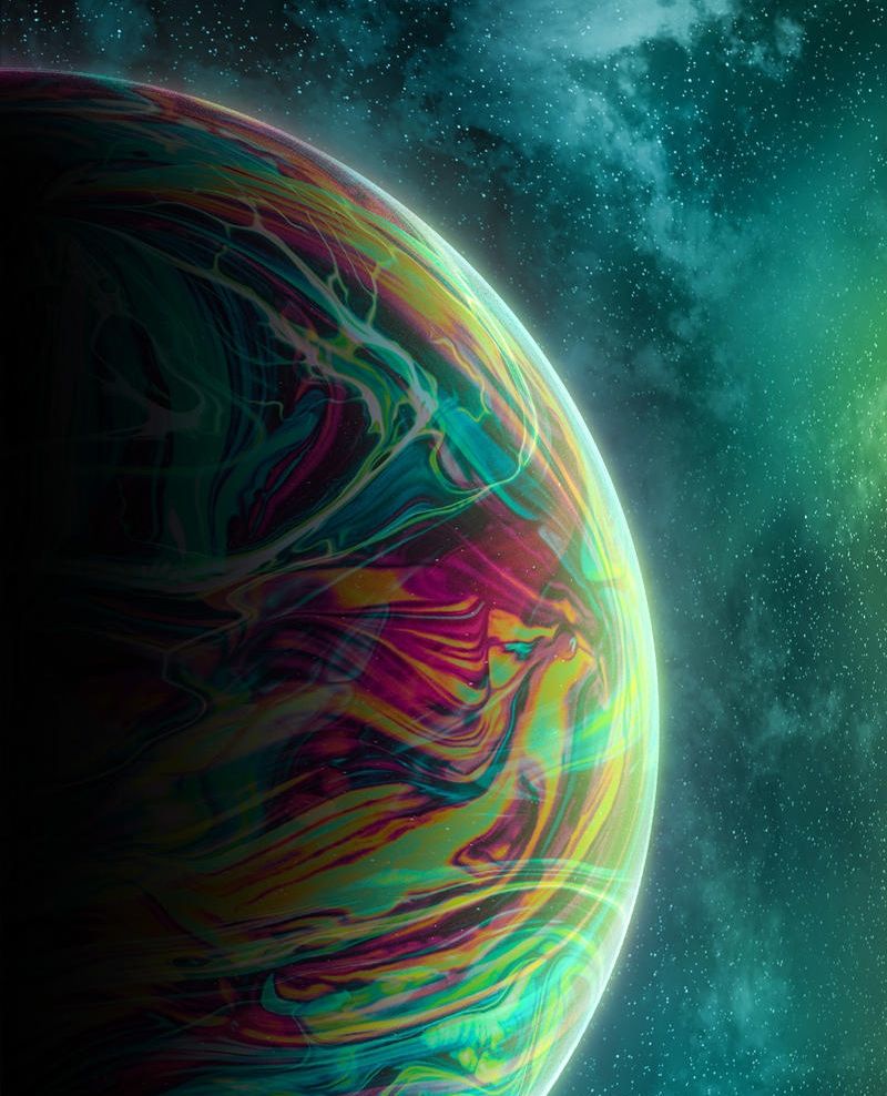 Green Planet and Android Wallpaper. iPhone wallpaper universe, iPhone wallpaper, Android wallpaper