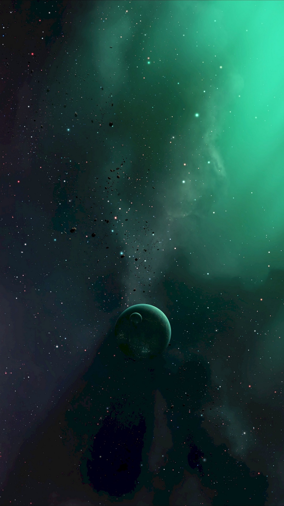 Planet, space, stars, universe, galaxy, outer space wallpaper
