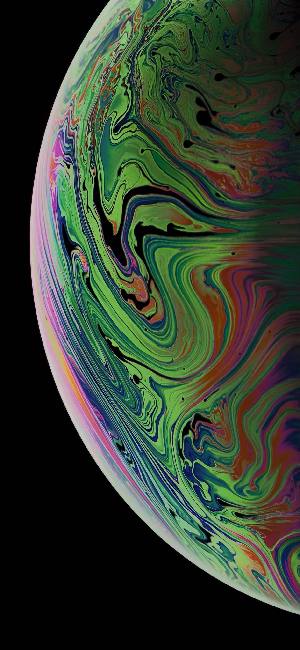 iPhone X Wallpaper Green Planet
