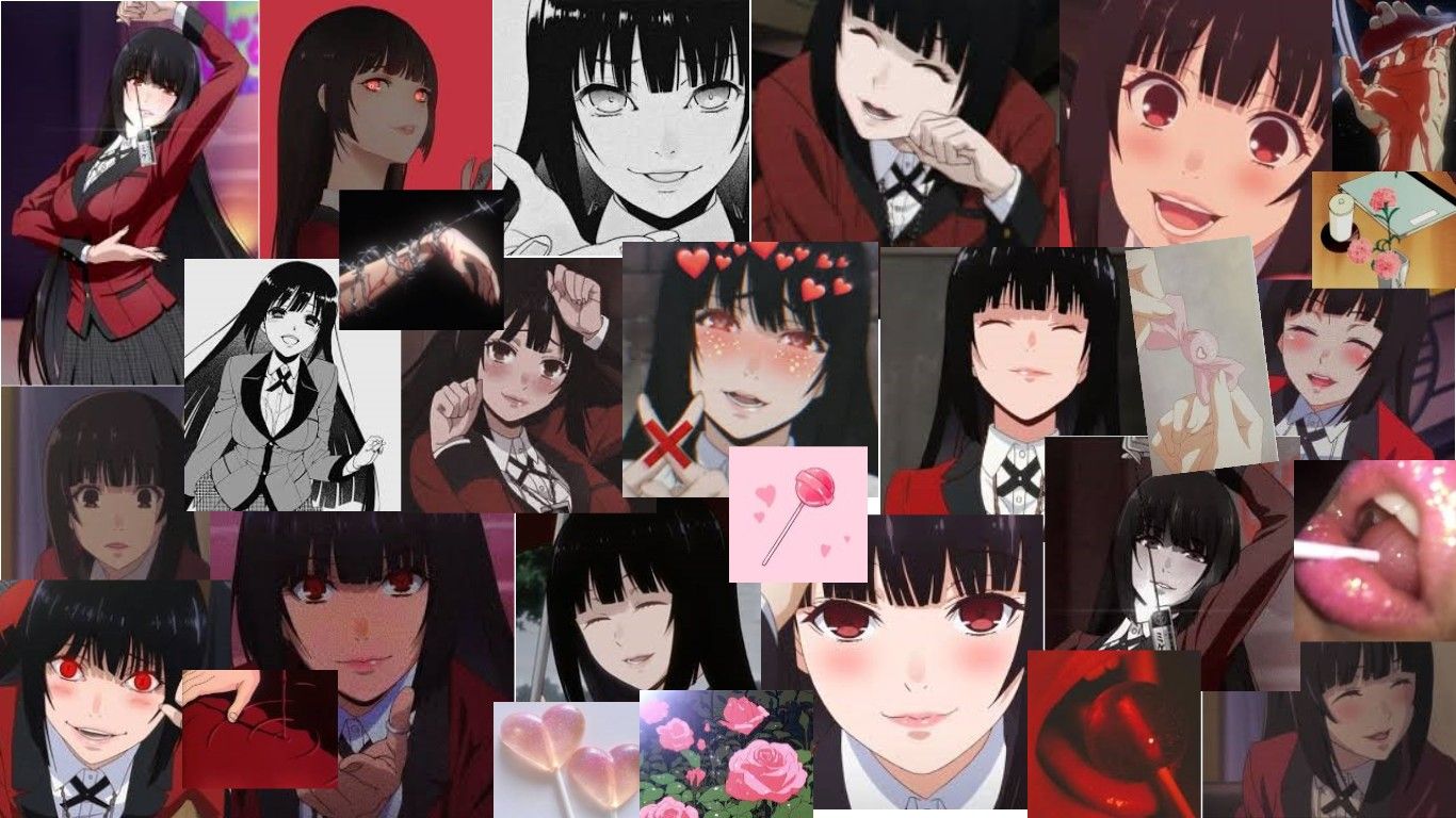 Aesthetic Anime Collage Desktop Wallpaper