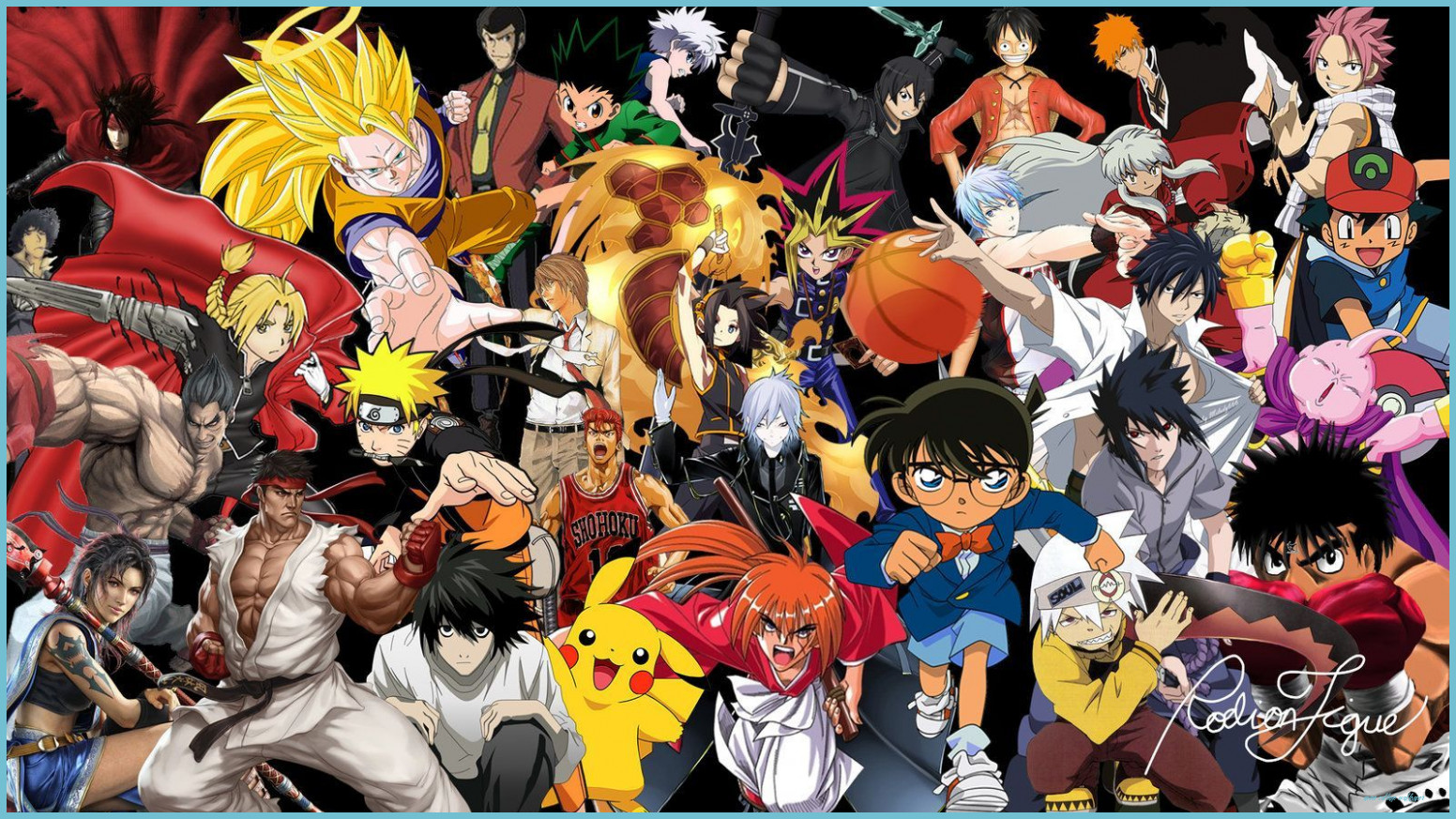 Anime Collage Wallpaper Free Anime Collage Background Collage Wallpaper