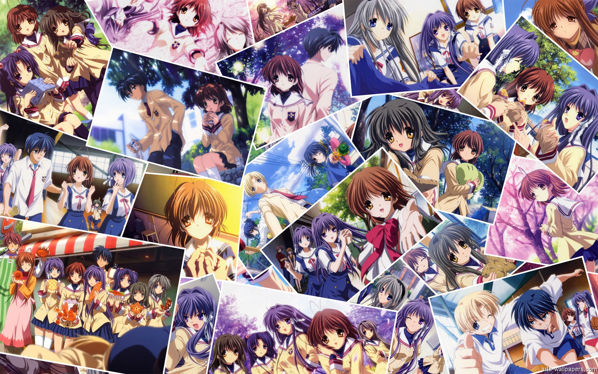 17++ Wallpaper Anime Characters Collage