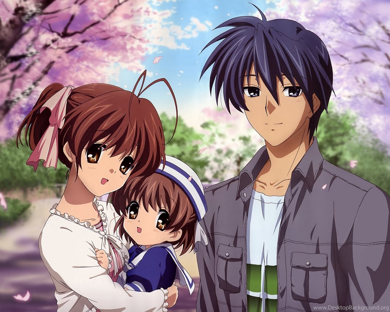 Romantic Anime Love Family Wallpaper Desktop Background
