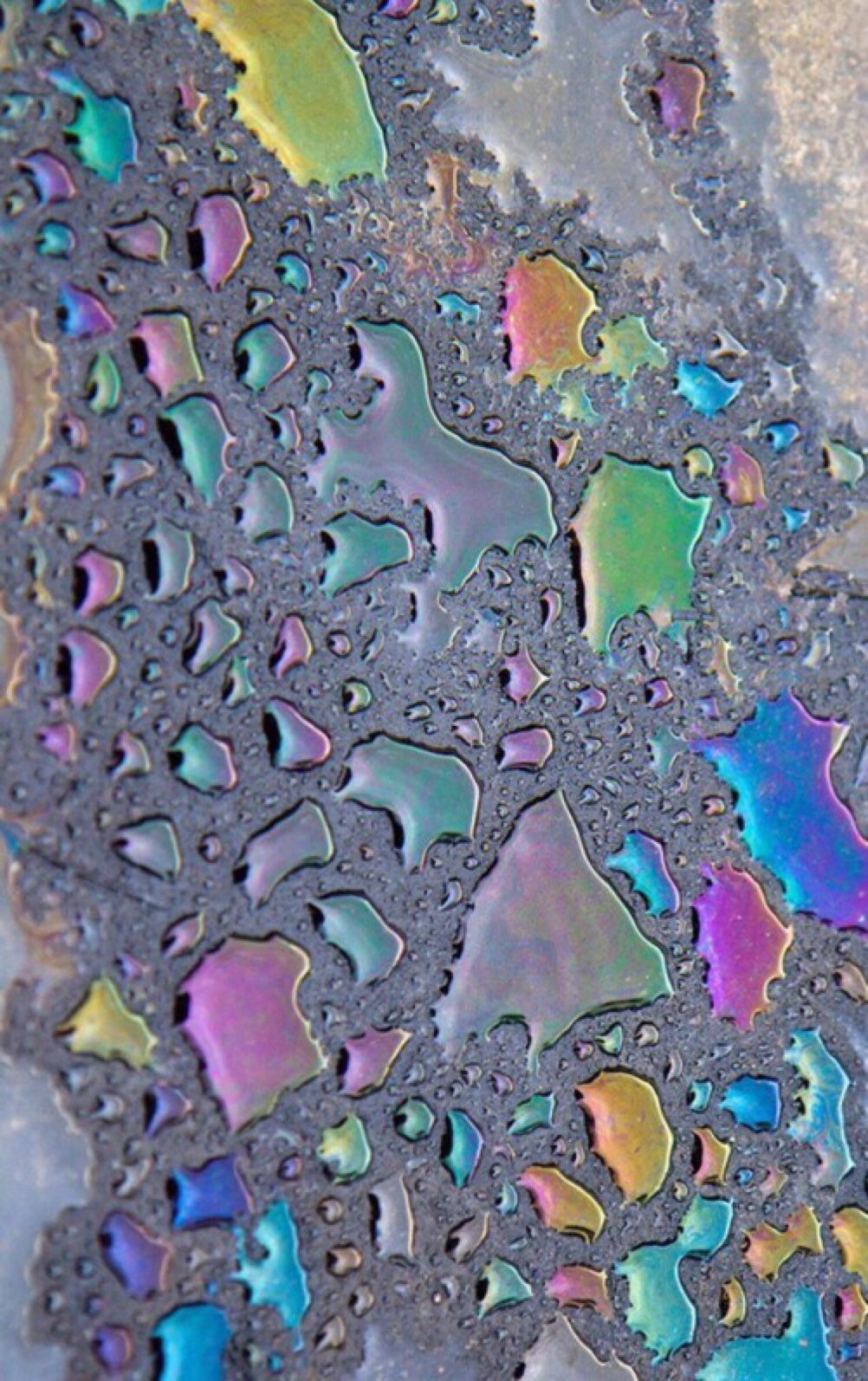 Aesthetic Background Colourful Rain