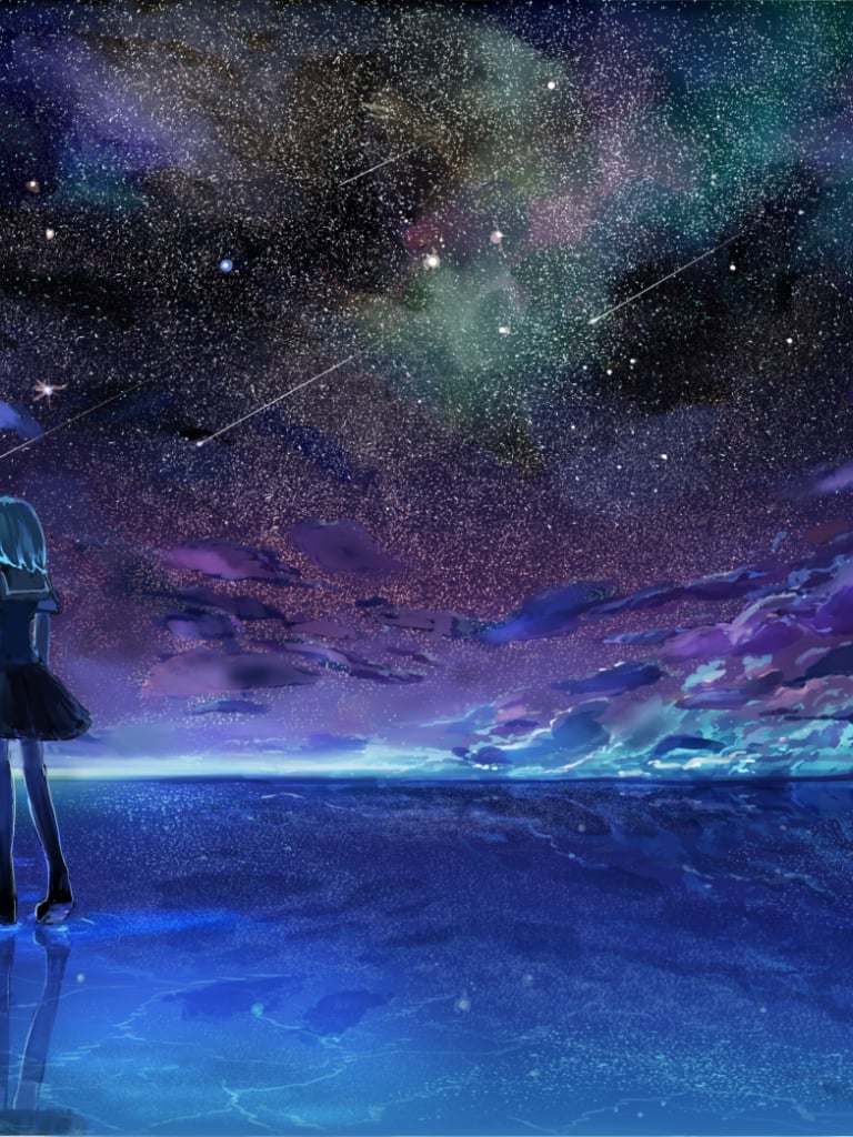 Sky And Water Anime Wallpapers - Wallpaper Cave