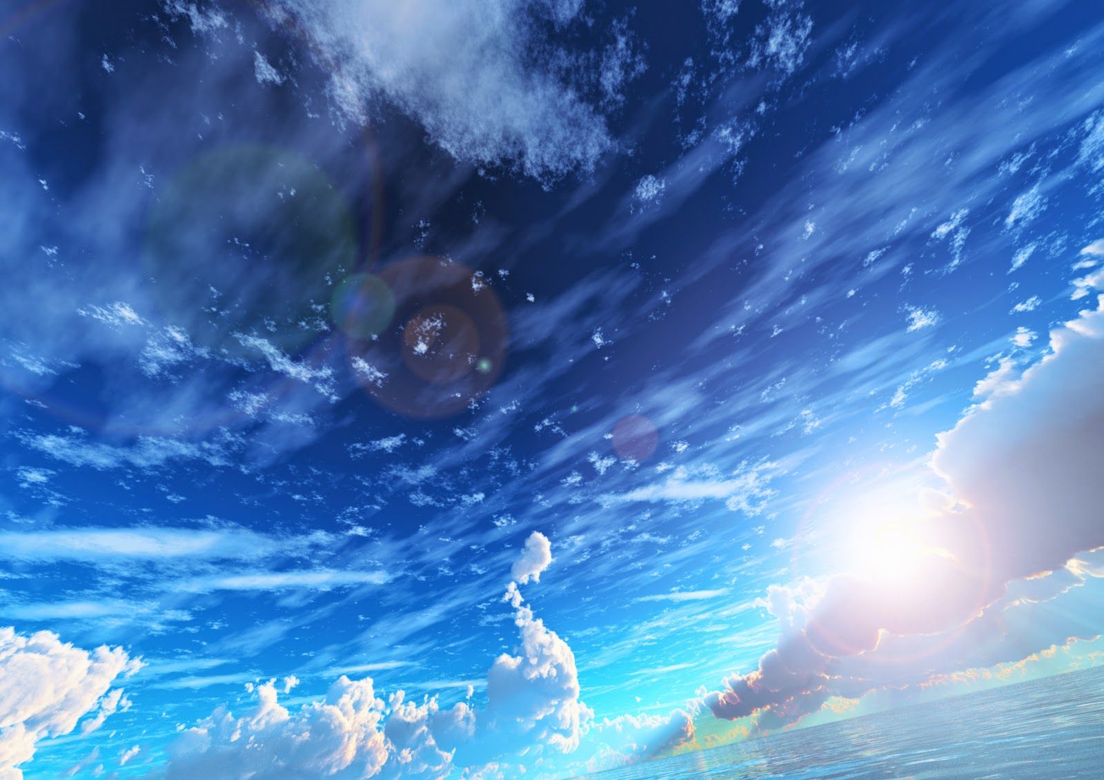 Y K(Pixiv). Sky Image, Anime Scenery Wallpaper, Anime Scenery