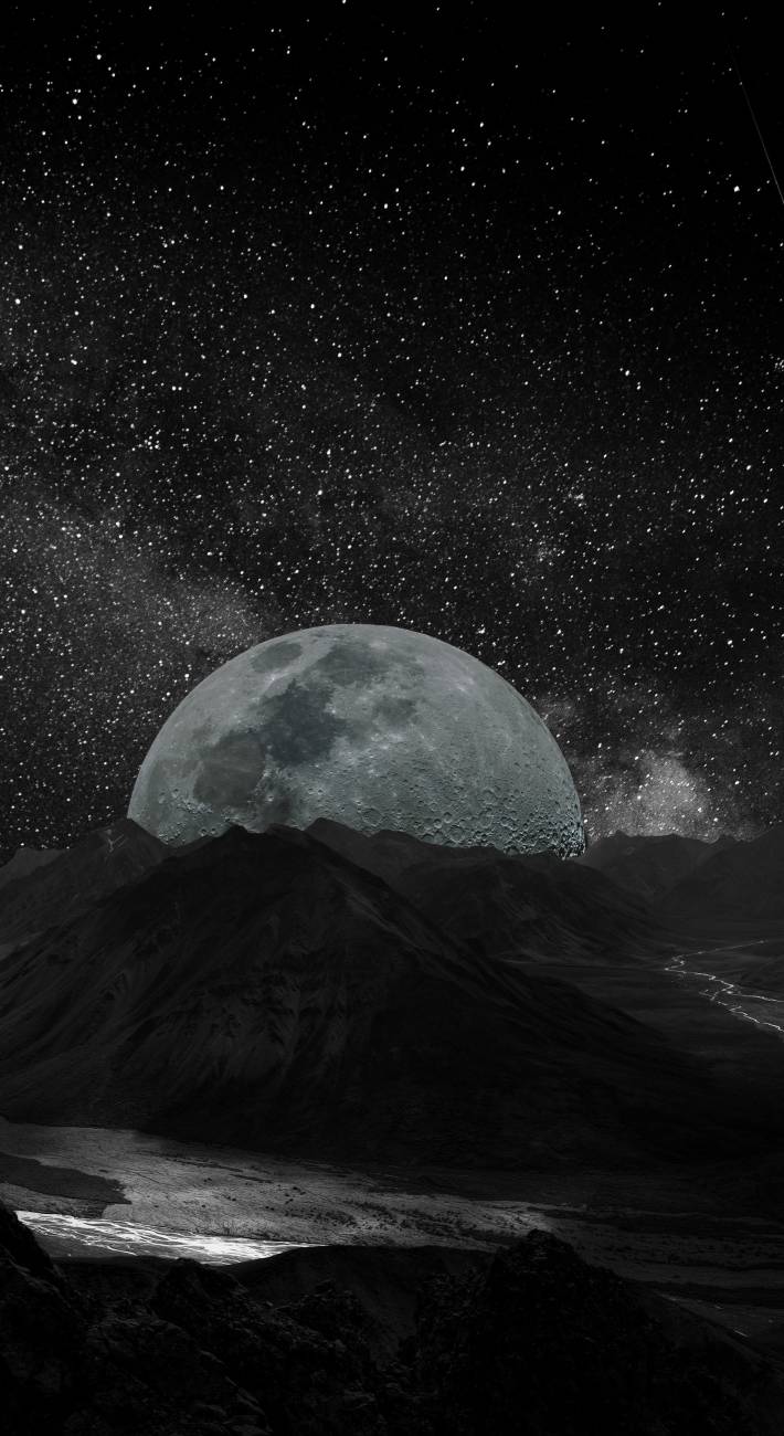 Black Moon Wallpaper Background HD Image 4k