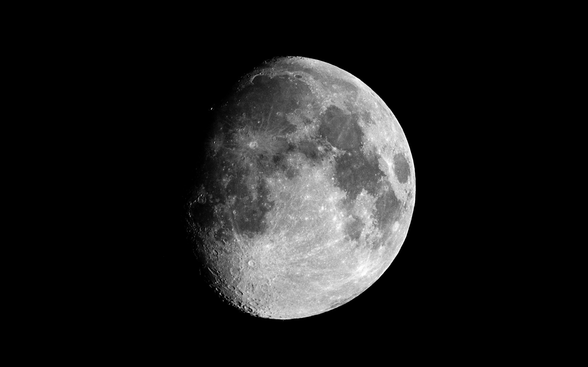 moon black and white wallpaper