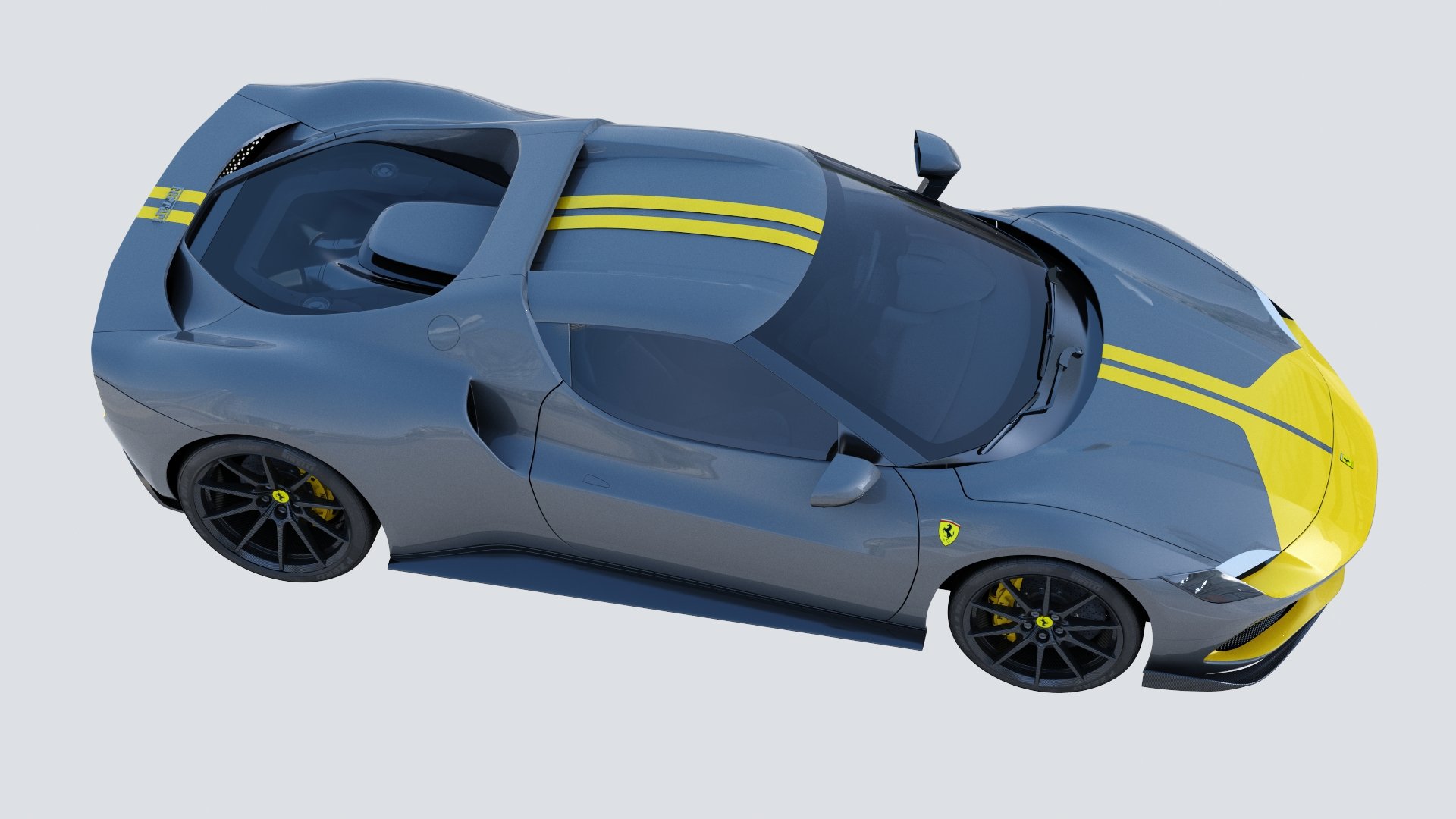 Ferrari 296 GTB Assetto Fiorano 2022 3D Model