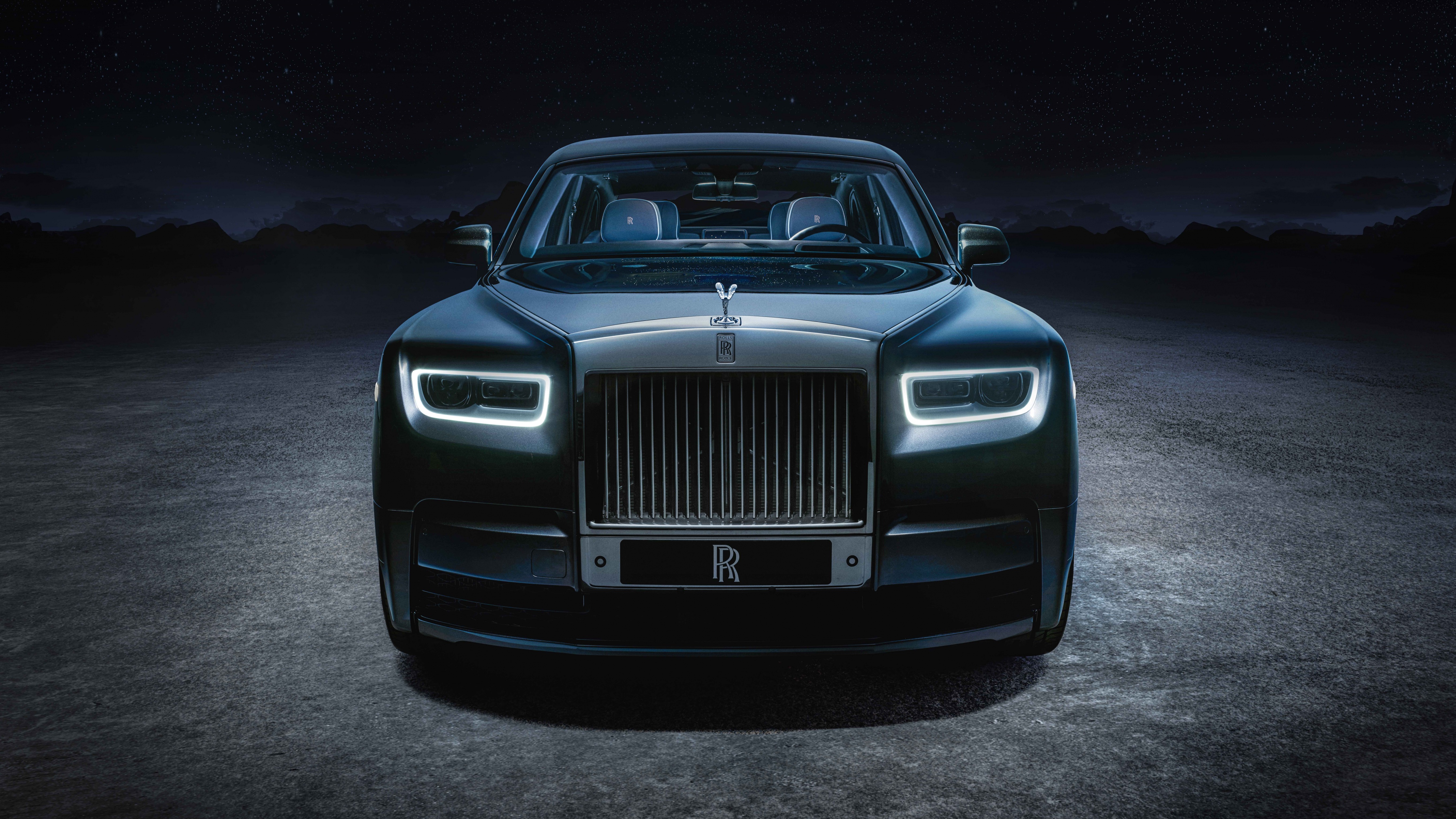 Rolls Royce Phantom EWB Tempus Collection Wallpaper 4K, 5K, 8K, 10K, Black Dark
