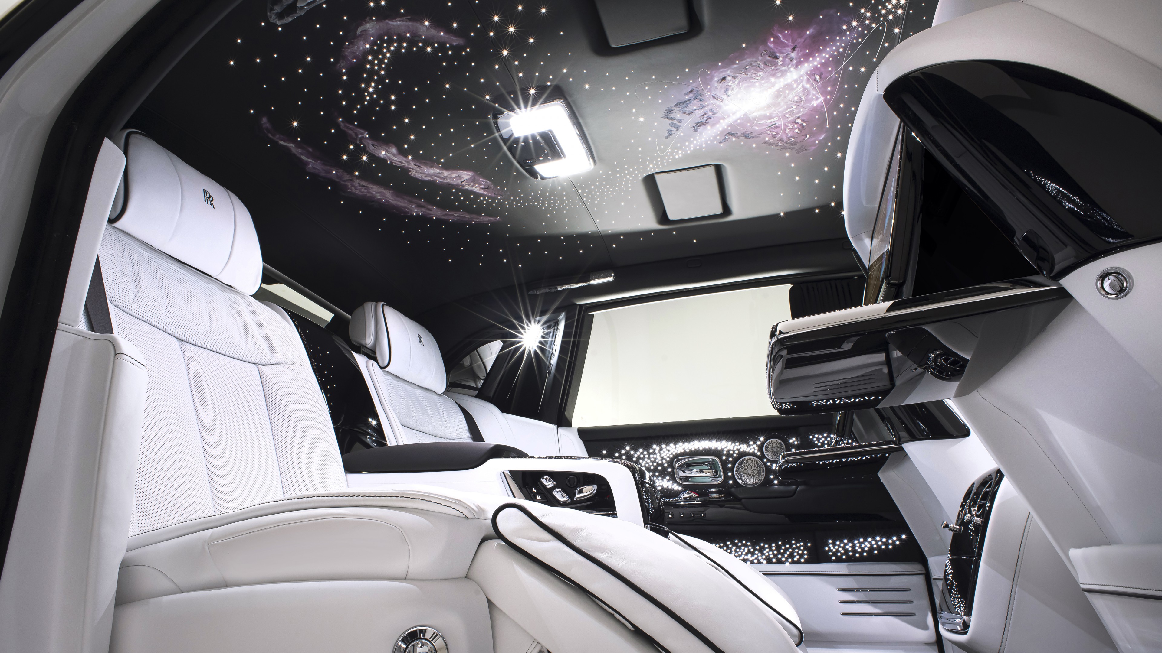 Rolls Royce Phantom EWB Tempus Collection 2022 5K Interior Wallpaper. HD Car Wallpaper