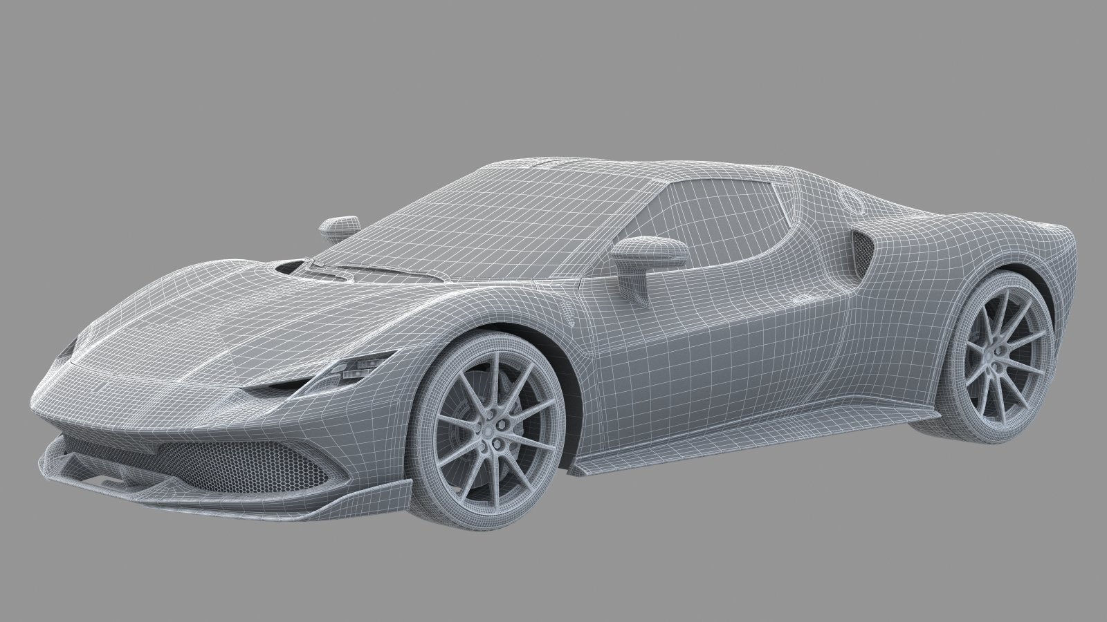 Ferrari 296 GTB Assetto Fiorano 2022 3D Model