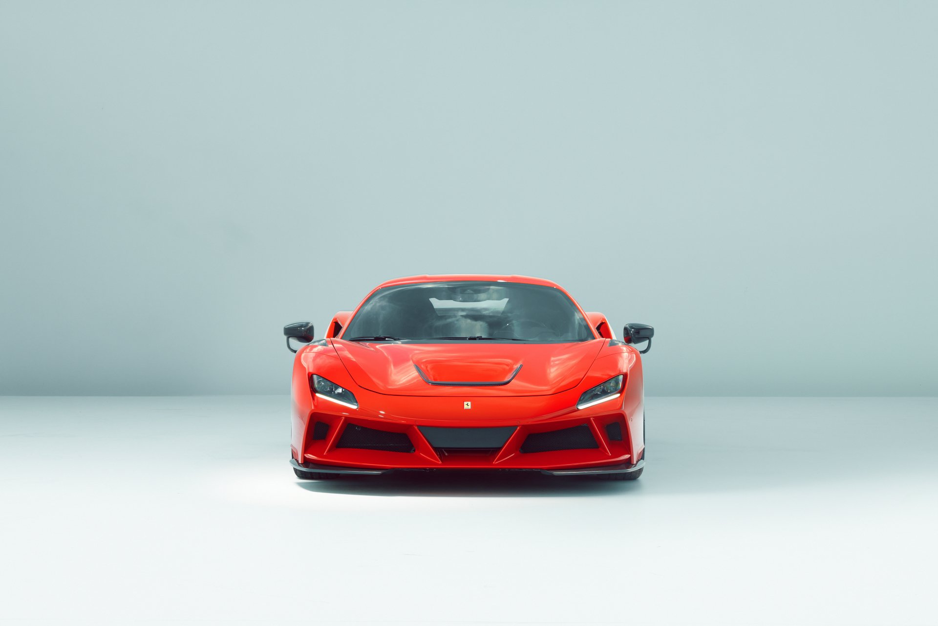 Red 2021 Novitec Ferrari F8 Tributo N Largo 4k Ultra HD Wallpaper
