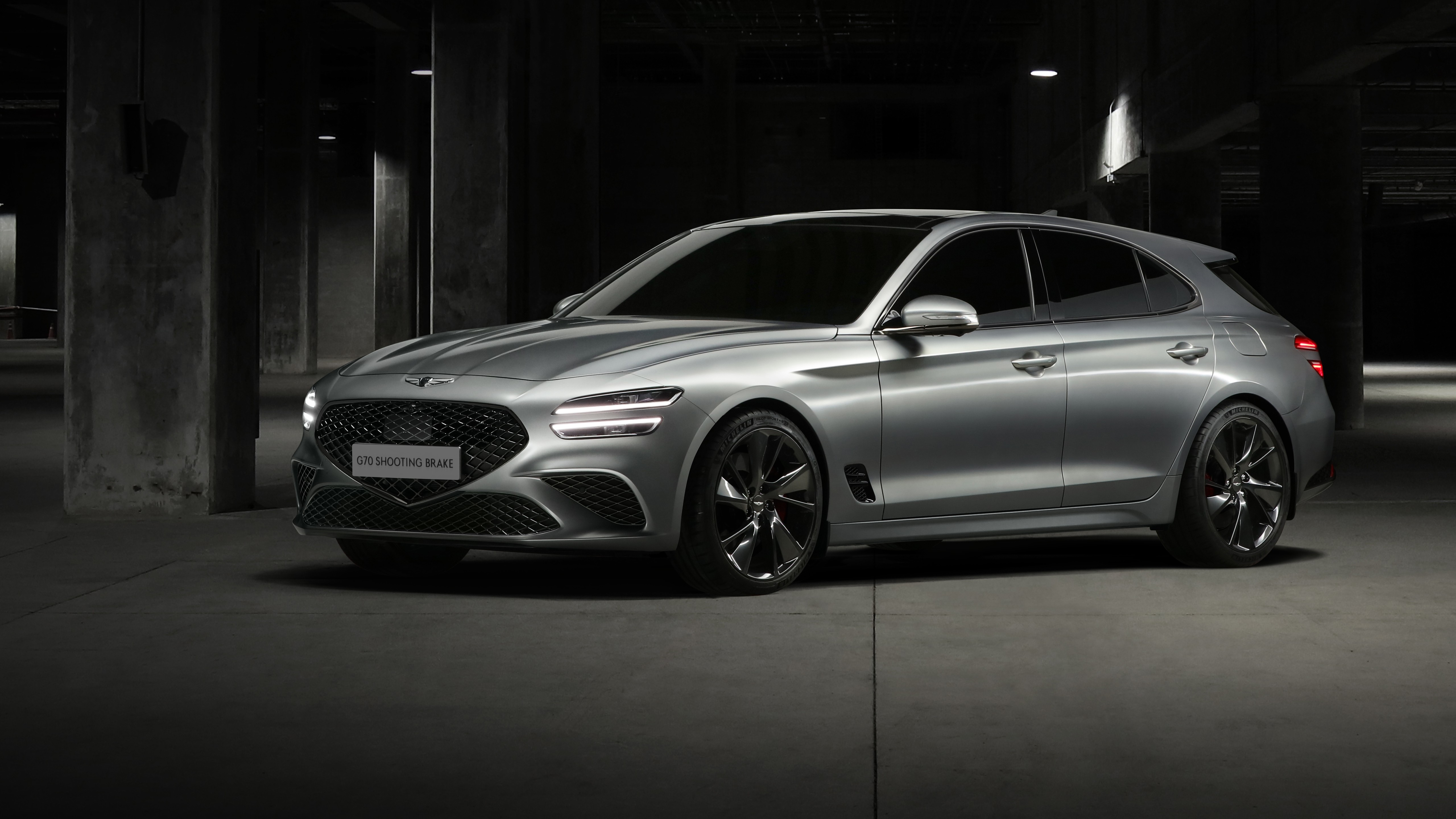 Genesis G70 2.0T AWD Shooting Brake 2021 5K Wallpaper. HD Car Wallpaper