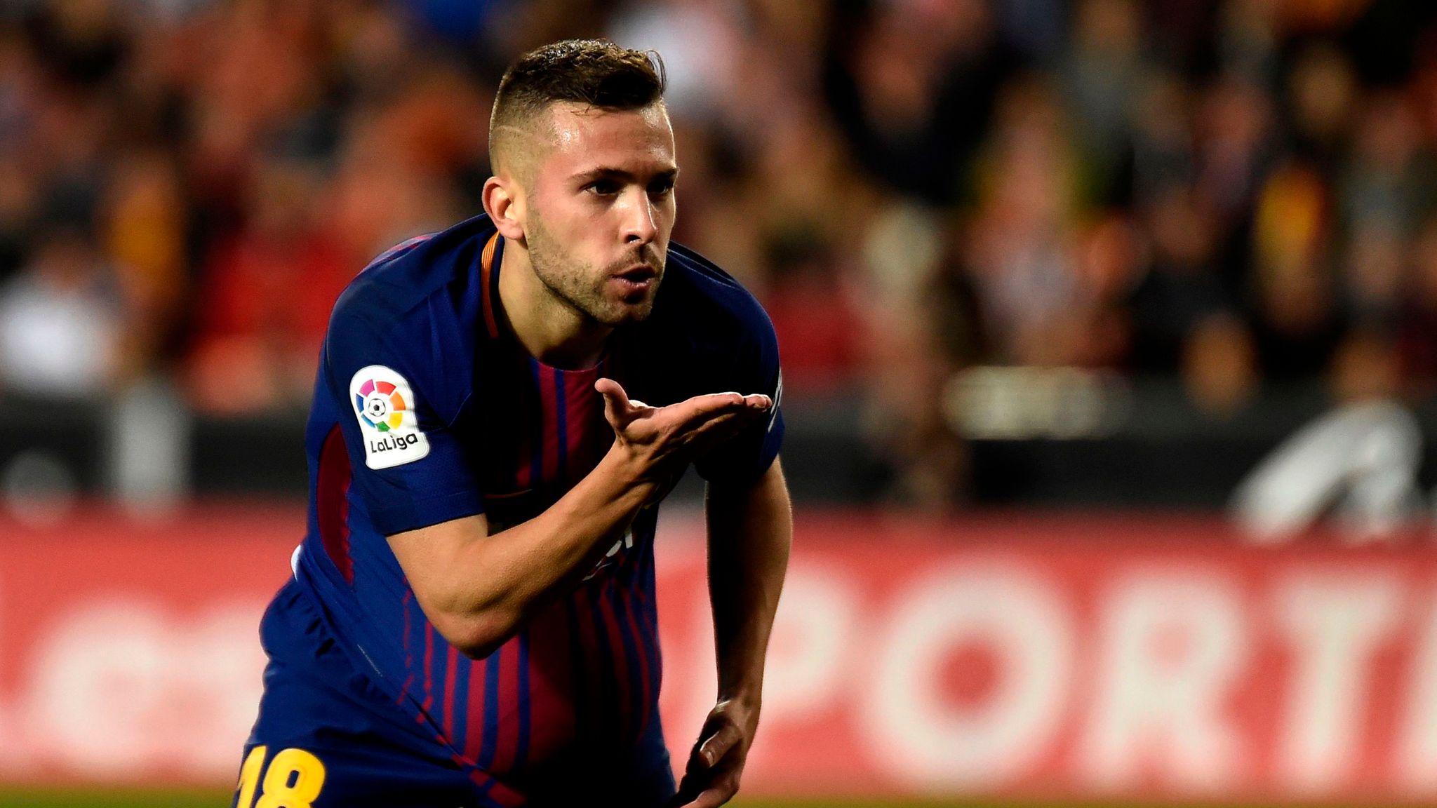 Jordi Alba calls for video technology after Lionel Messi has goal ruled out