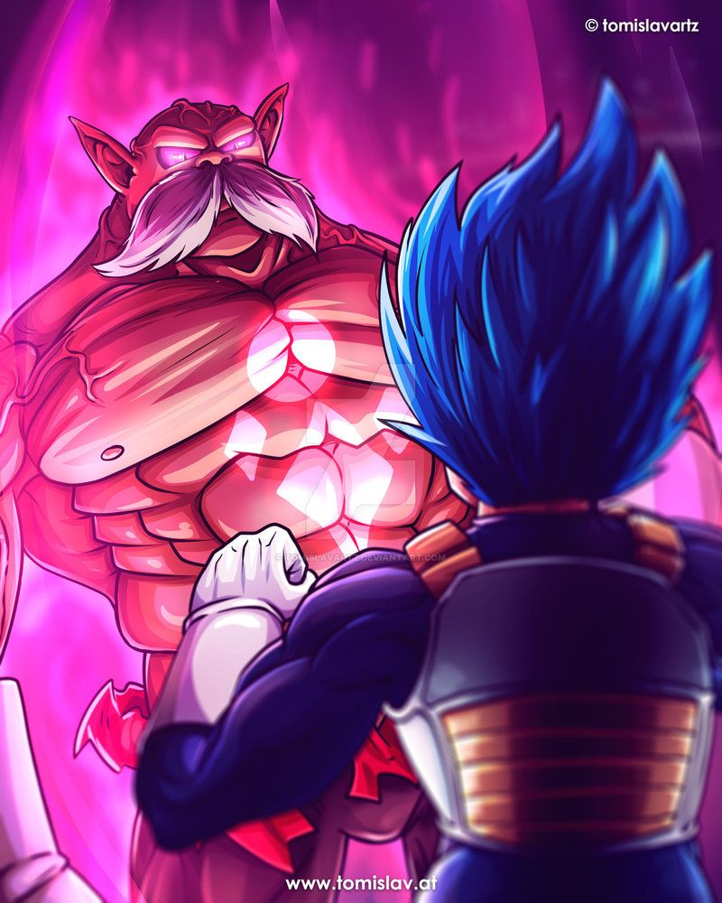 Hakaishin Toppo x Vegeta by TomislavArtz. Dragon ball super artwork, Dragon ball wallpaper, Anime dragon ball super