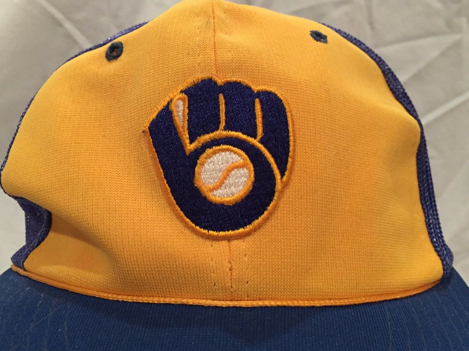 Vintage Milwaukee Brewers Baseball Cap Hat Size 7 Thru 7 5 8 Sports Specialties