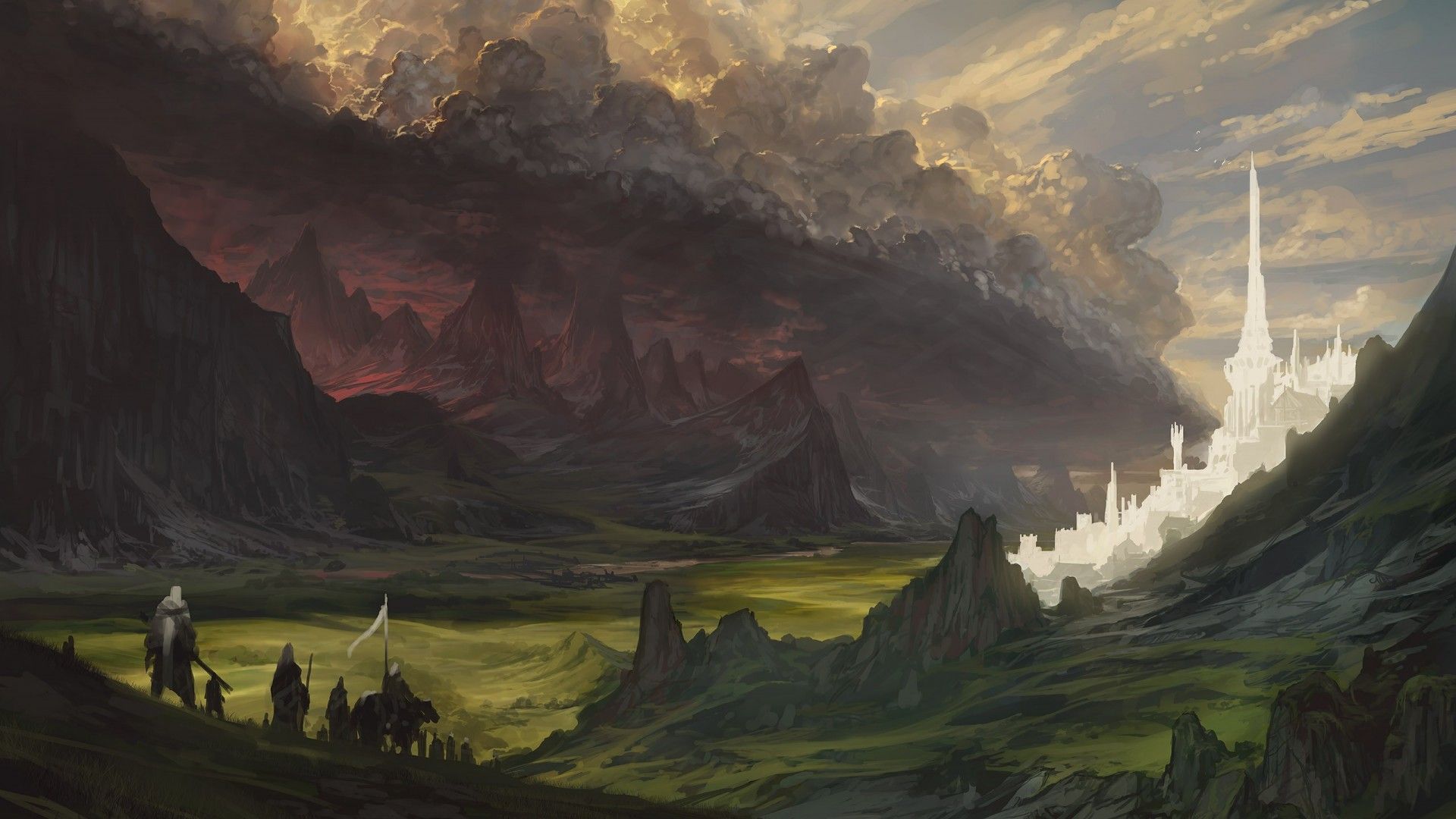 Middle Earth Artwork As Desktop Background: Tolkienfans