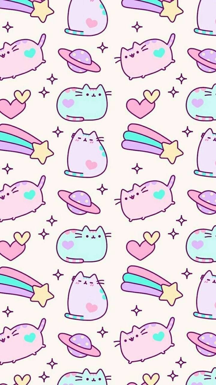 Download Pastel Pusheen Wallpaper. Pusheen cute, Cat phone wallpaper, Cat wallpaper