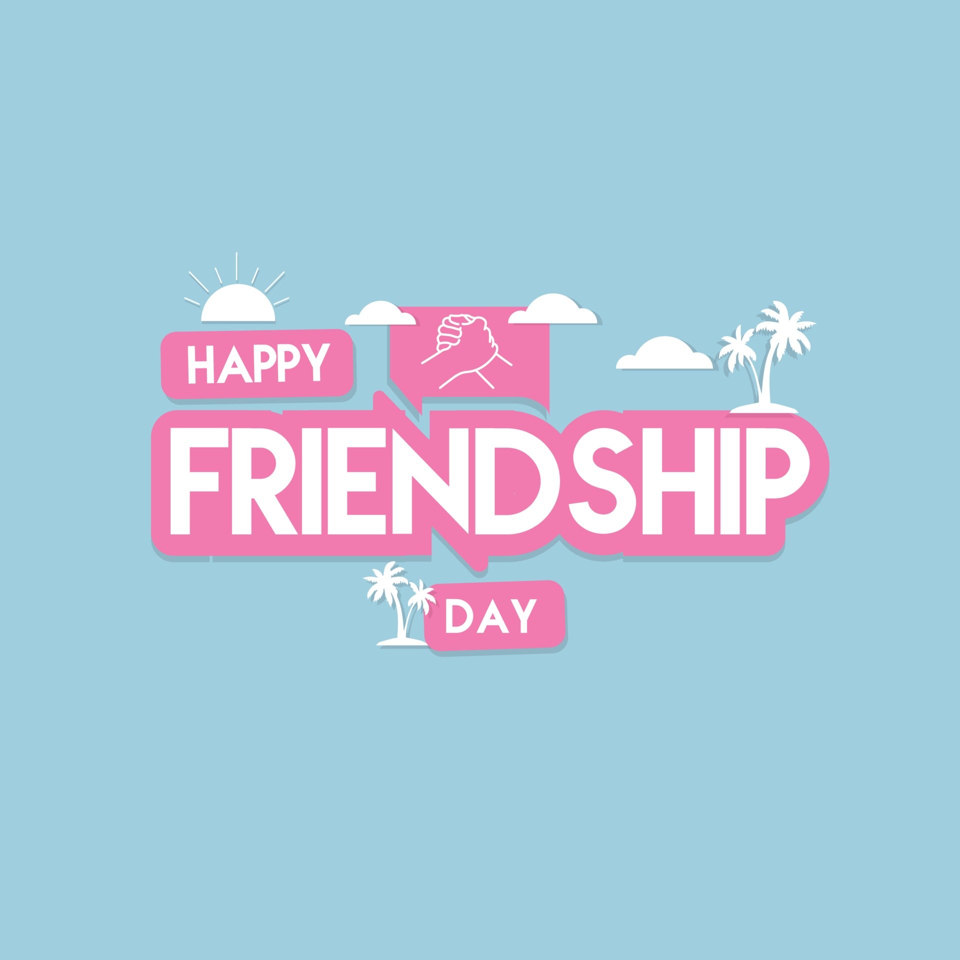 Happy friendship day and best friend wallpaper and greeting card