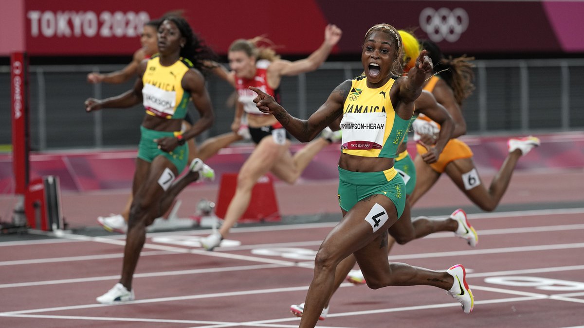 Thompson Herah Breaks Flo Jo's Olympic Record In Women's 100