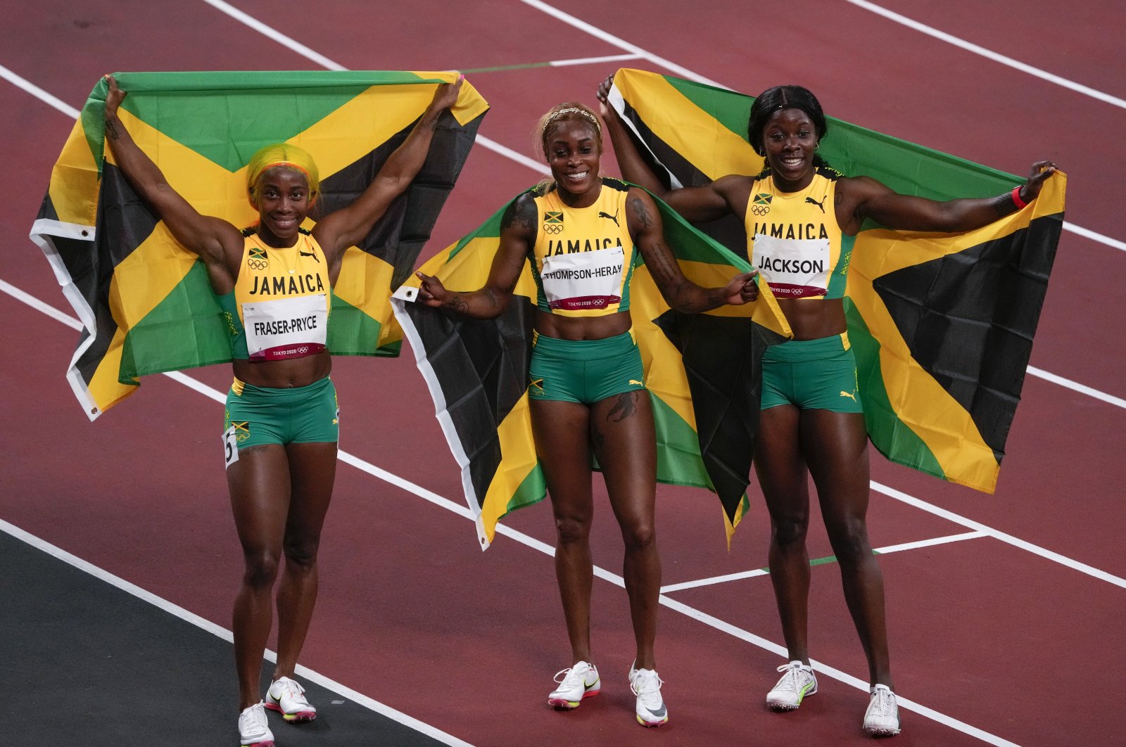 Jamaica's Thompson Herah Breaks Olympic Record In Women's 100