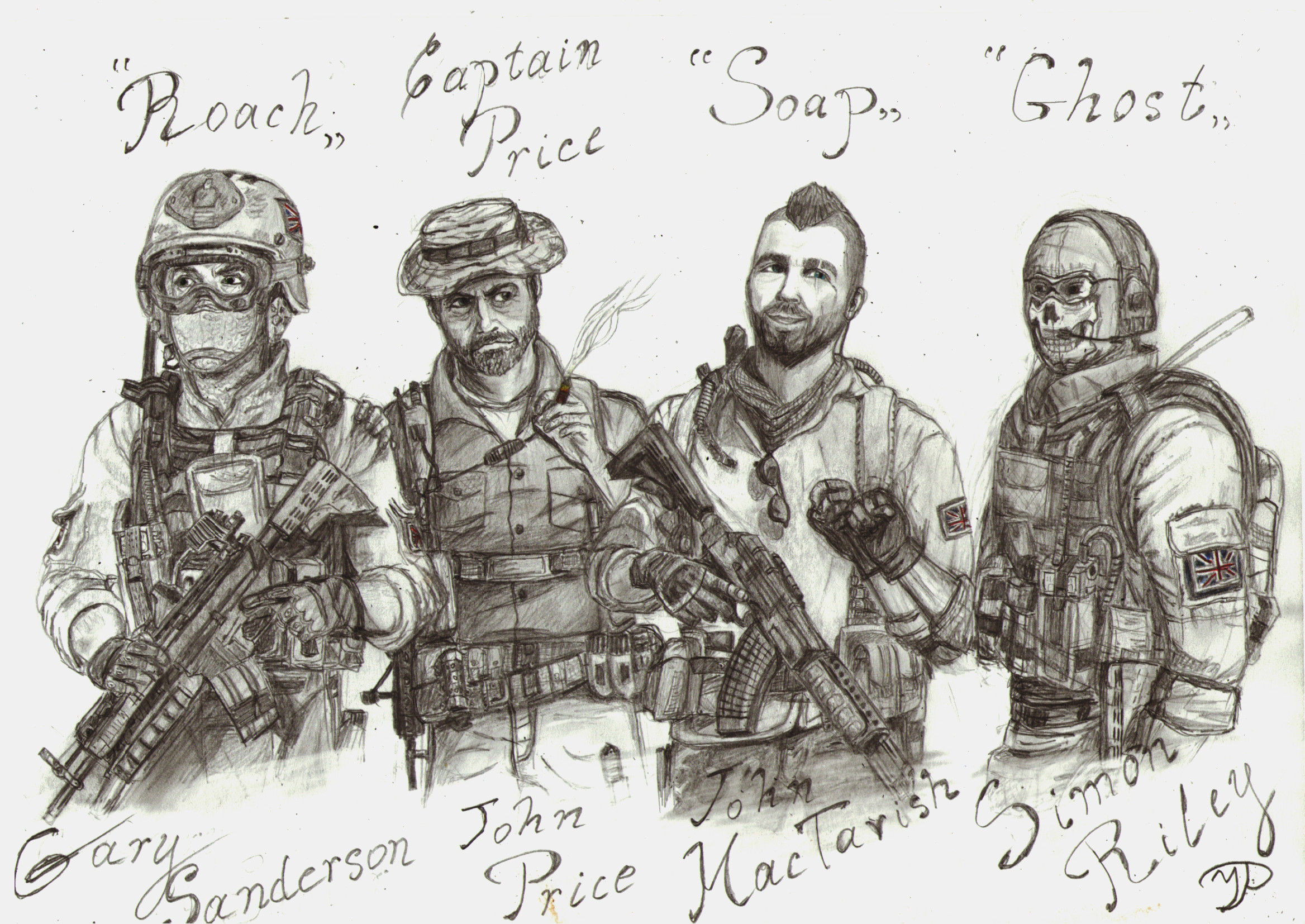 Как нарисовать call of duty ghost