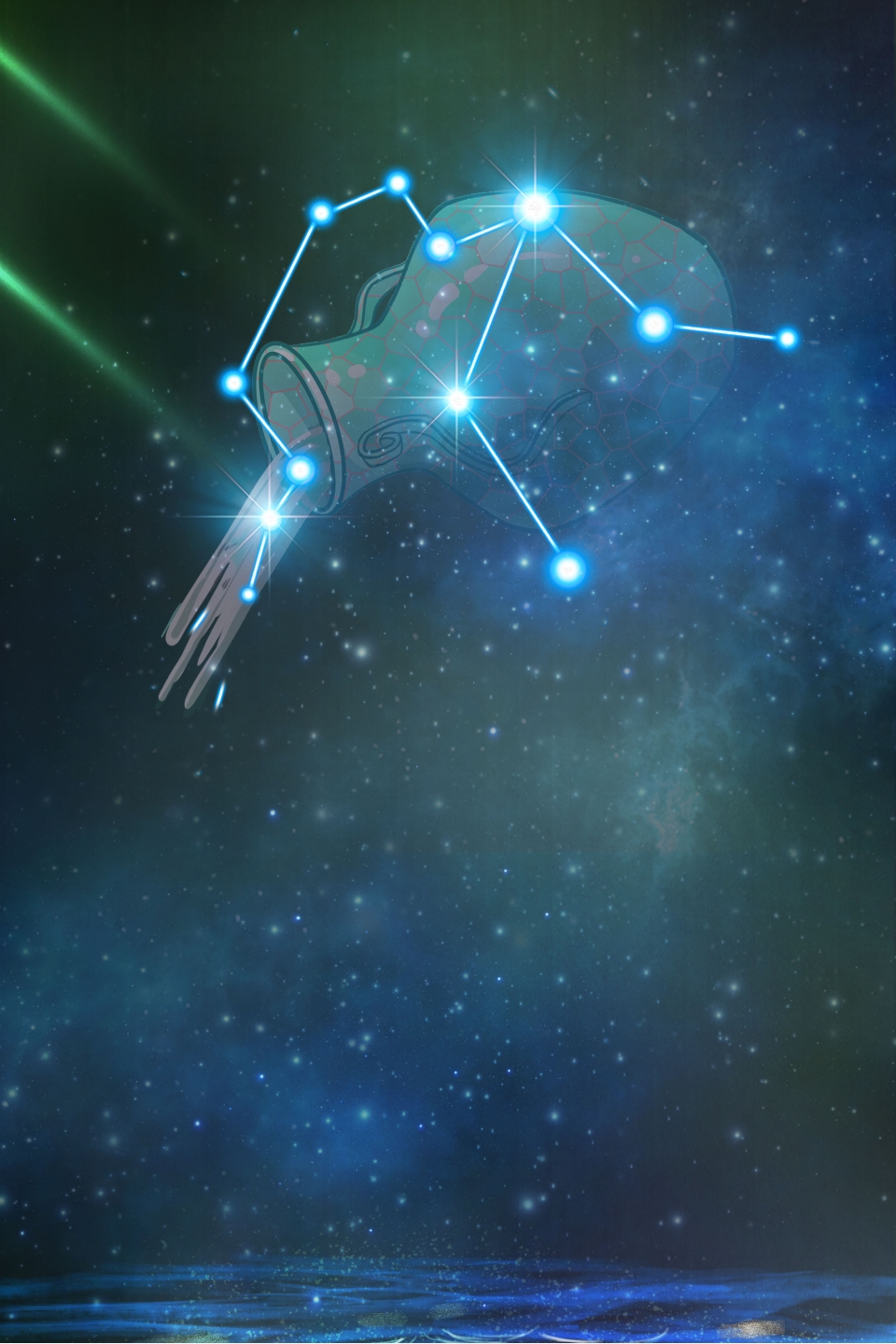 Beautiful And Simple 12 Constellations Creative Background Synthesis, Constellation, Twelve Constellations, Starry Sky Background Image for Free Download