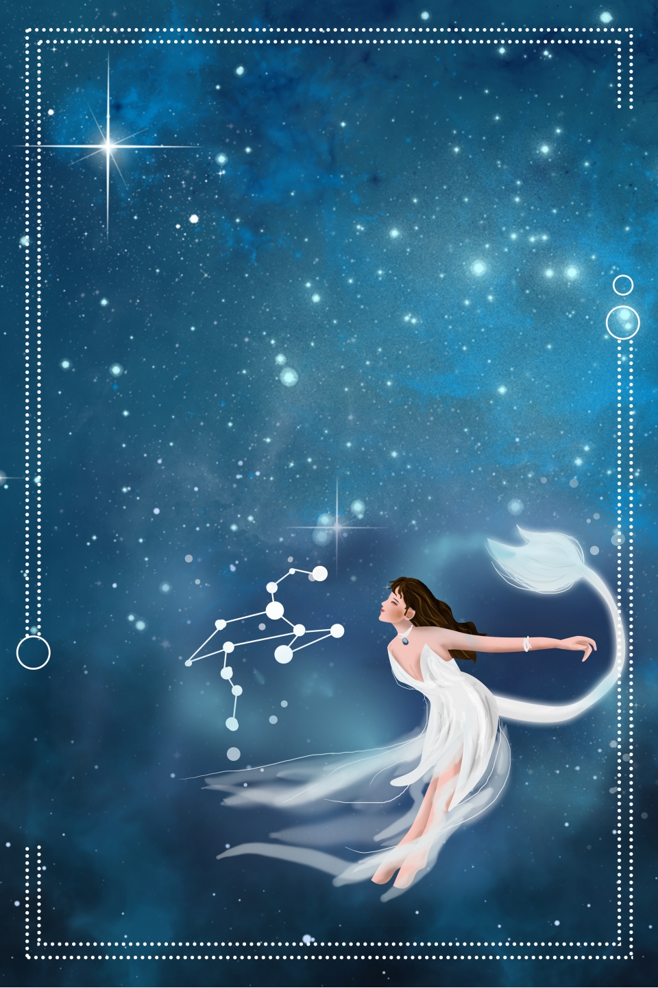Twelve Constellations Leo Constellation Dream Material Picture, Magician, Magician, Moon Background Image for Free Download