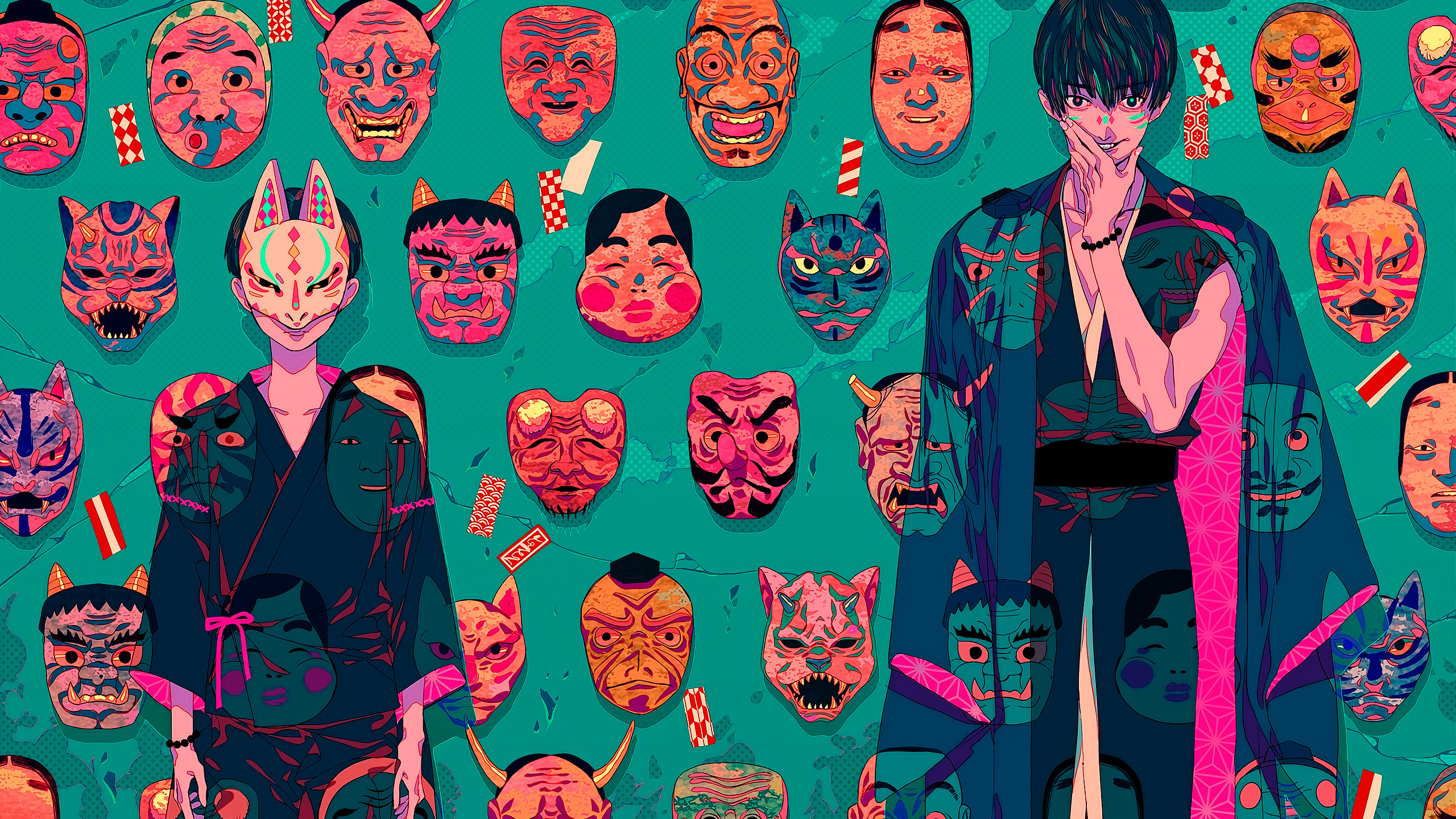 Oni Mask Wallpaper (best Oni Mask Wallpaper and image) on WallpaperChat