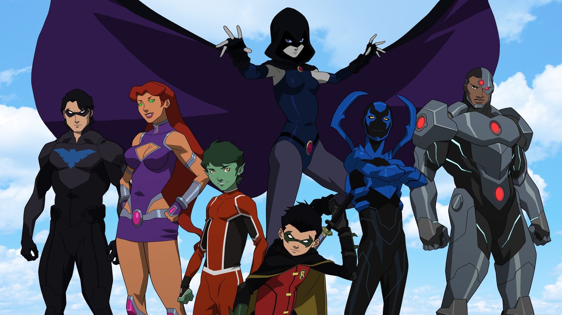 Justice League vs. Teen Titans HD Wallpaper and Background Image