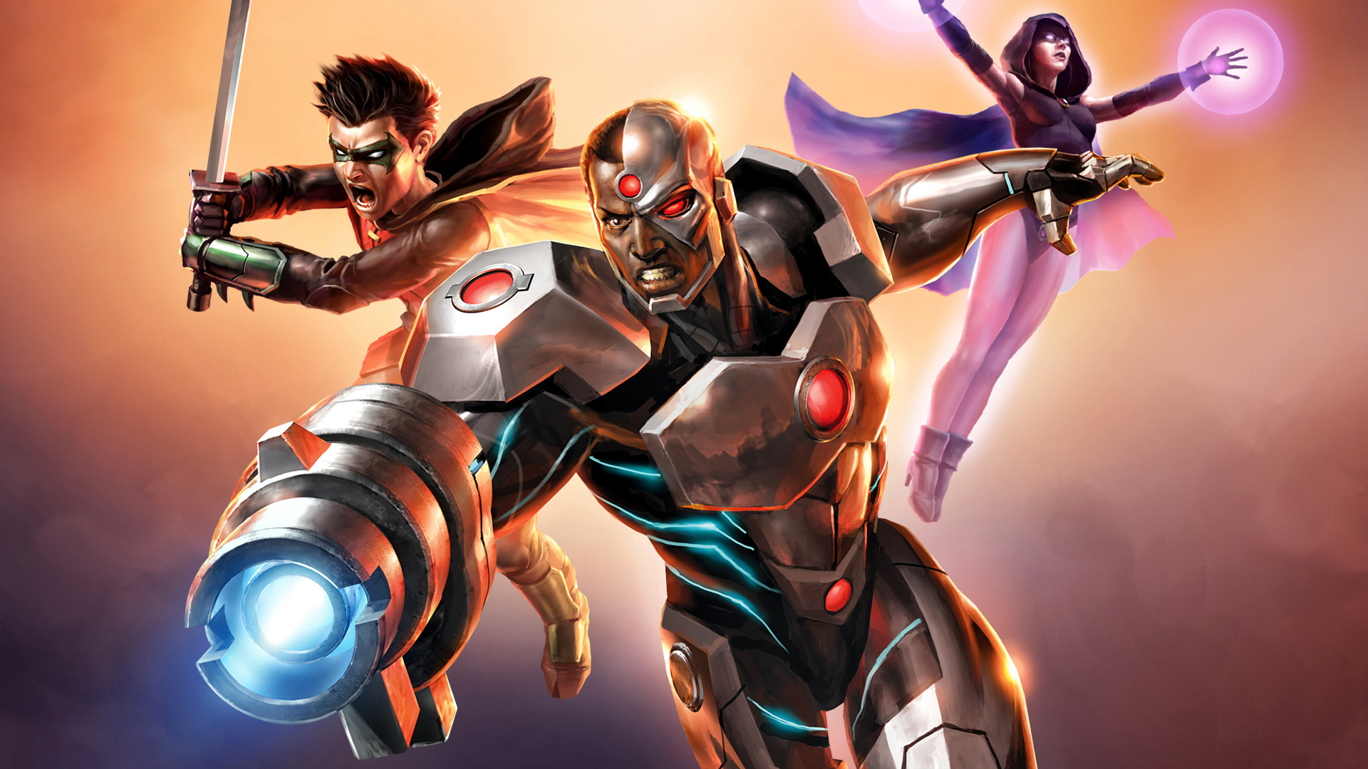 Justice League Vs. Teen Titans HD Wallpaper