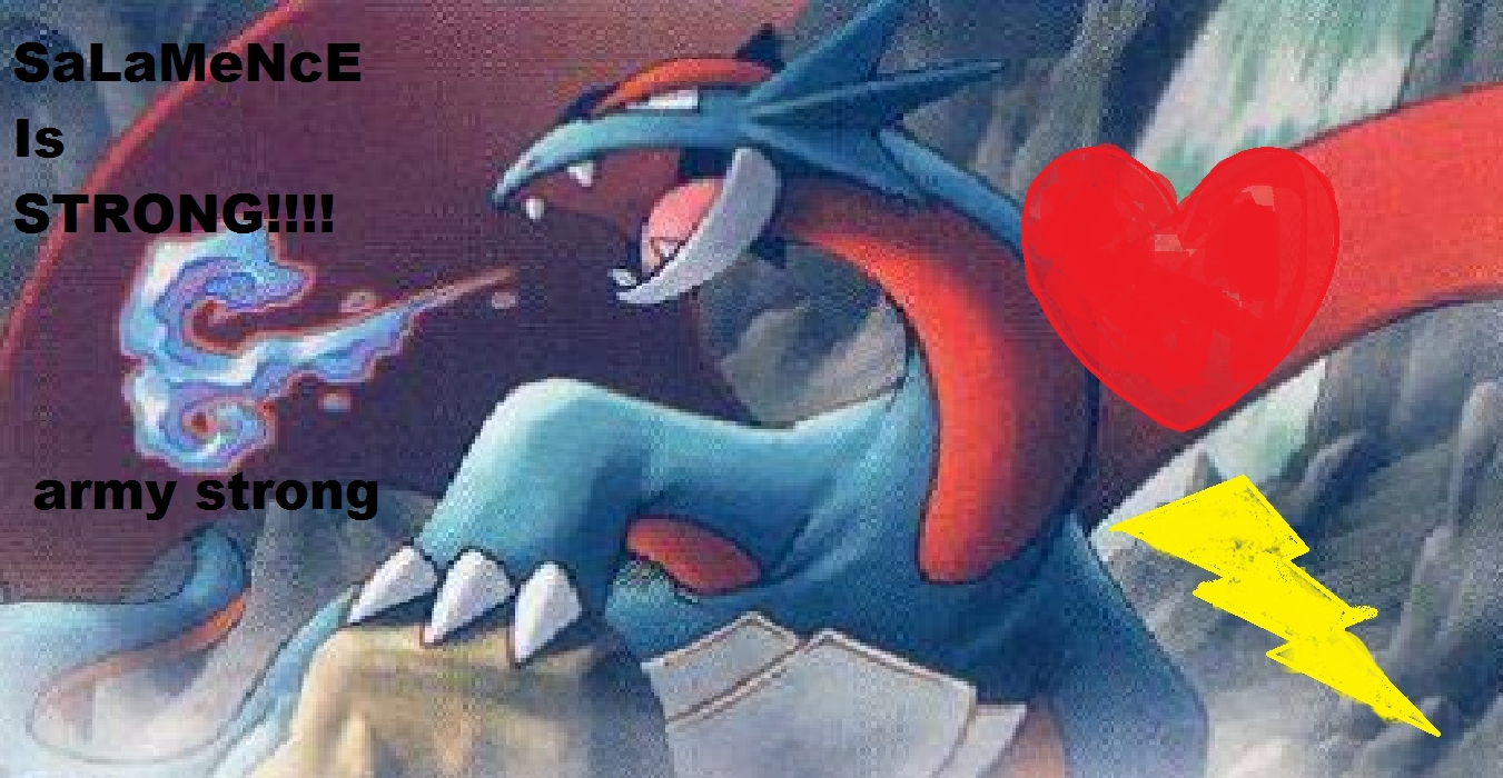 Strong Cute Salmence Salamence HD Wallpaper