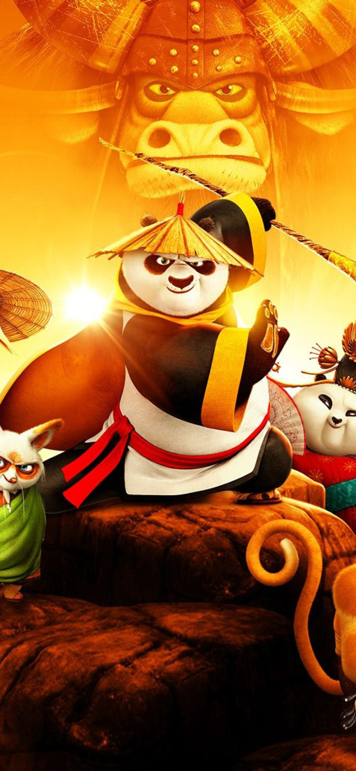 Kung Fu Panda 3 3D Wallpaper for iPhone 11