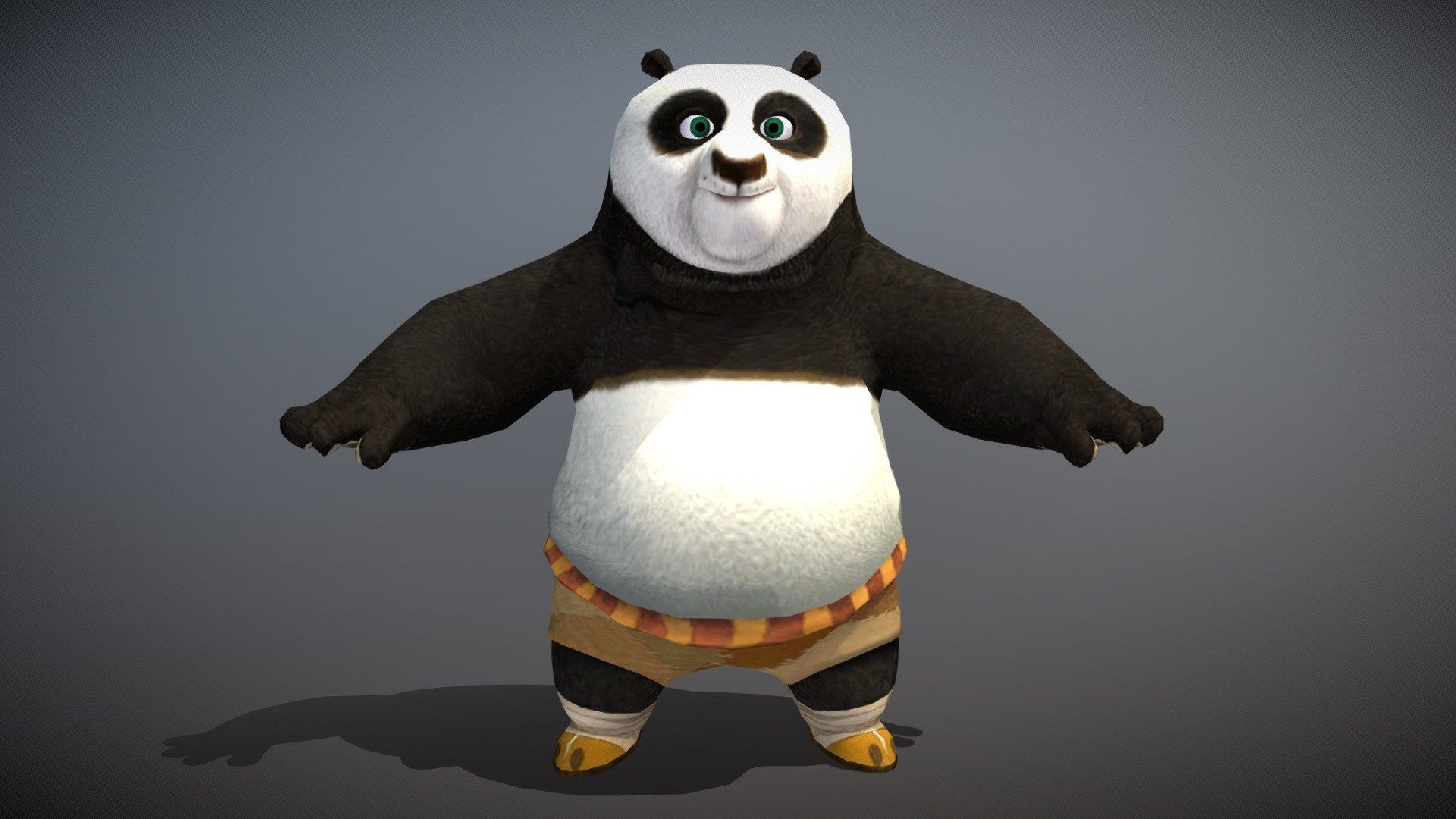 Kung Fu Panda Royalty Free 3D model by xiaoshen [975af3e]