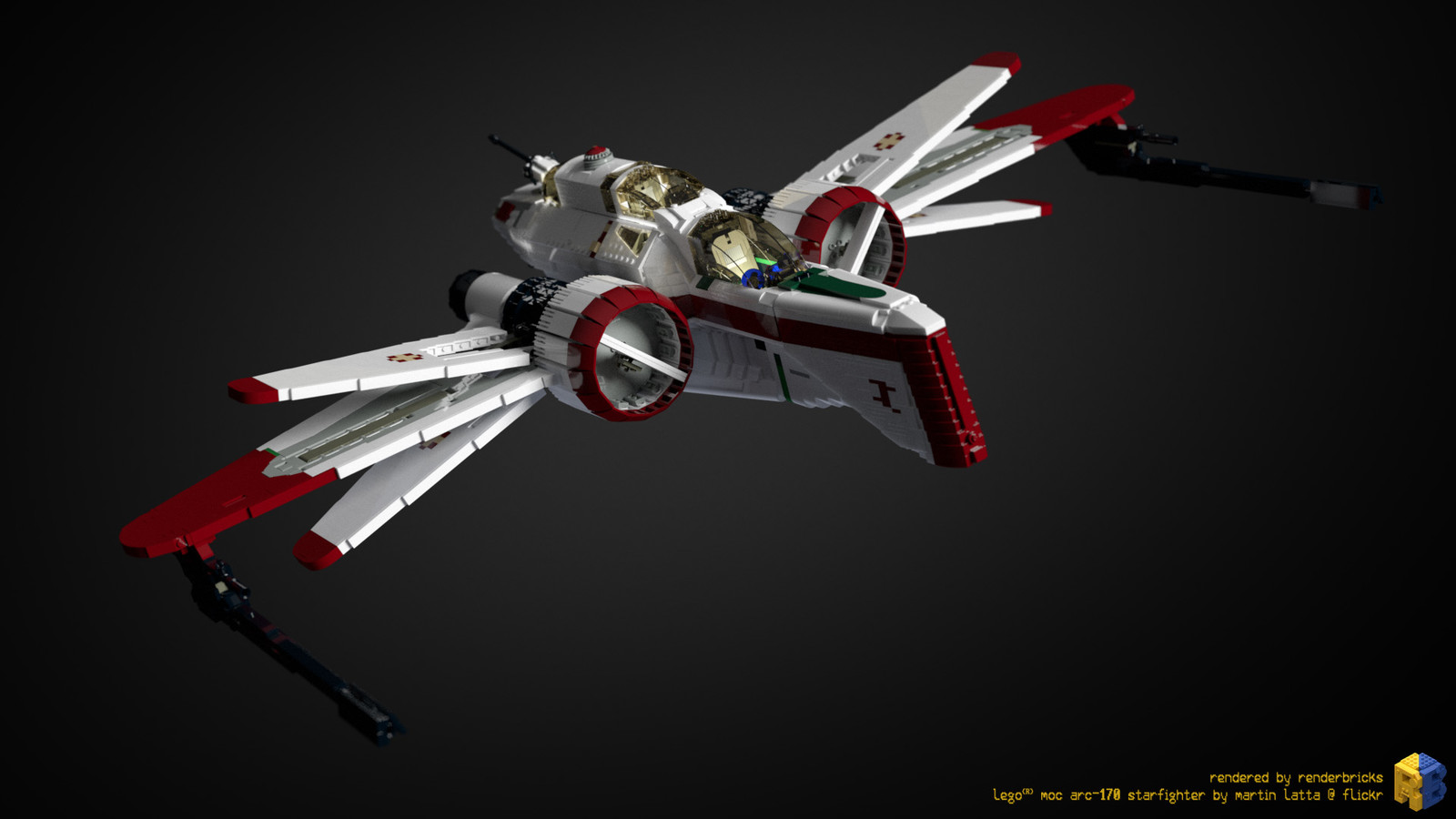 LEGO® Star Wars ARC 170 Starfighter, Renderbricks ®