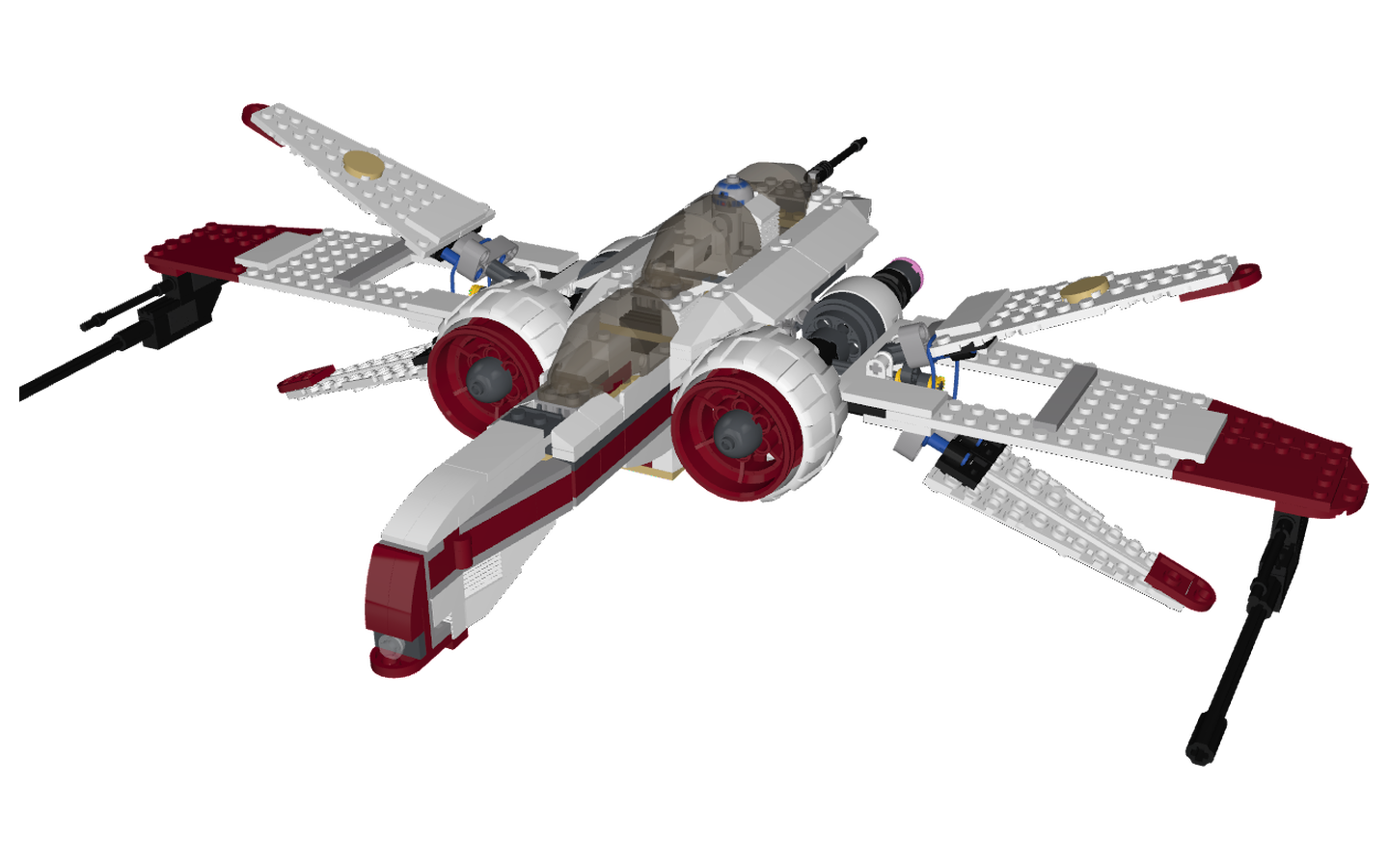 Mecabricks.com. LEGO Set 8088 1 ARC 170 Starfighter