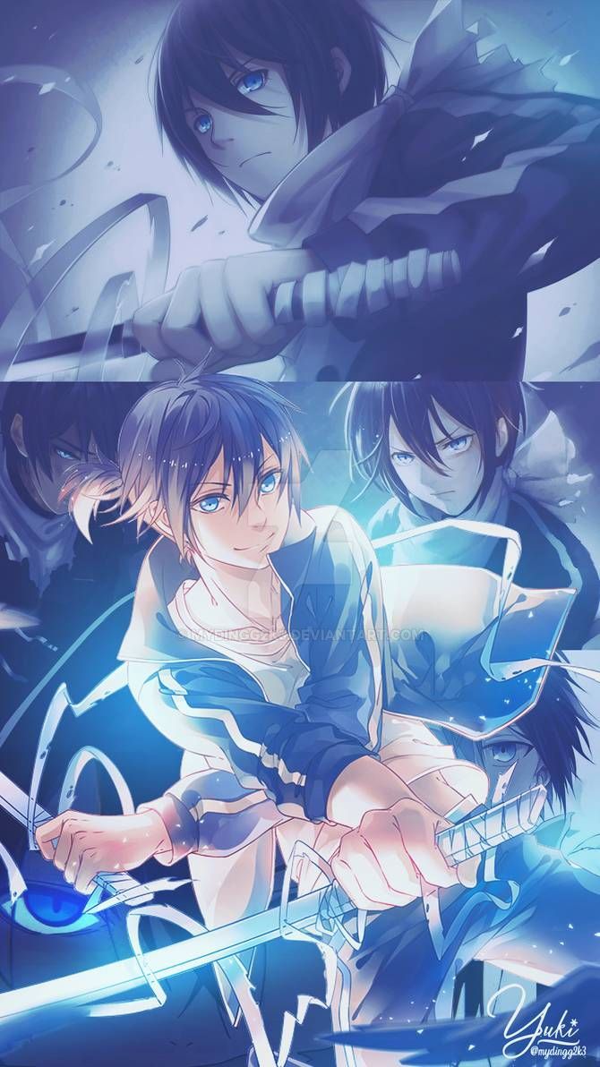 Noragami Aragoto  Adesivos bonitos, Papel de parede cel