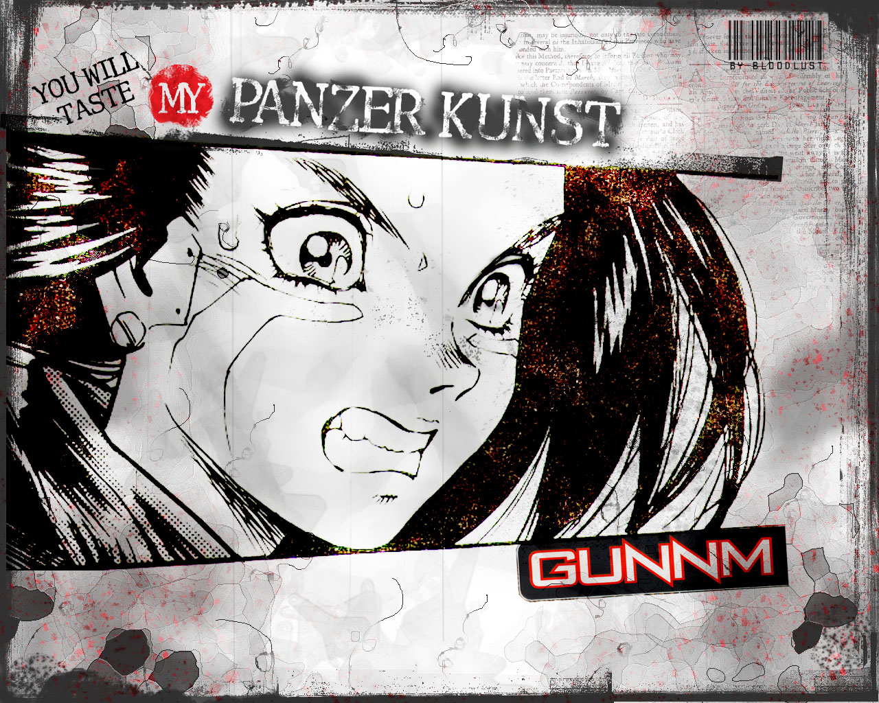 Gunnm Wallpaper: Gally Panzer Kunst